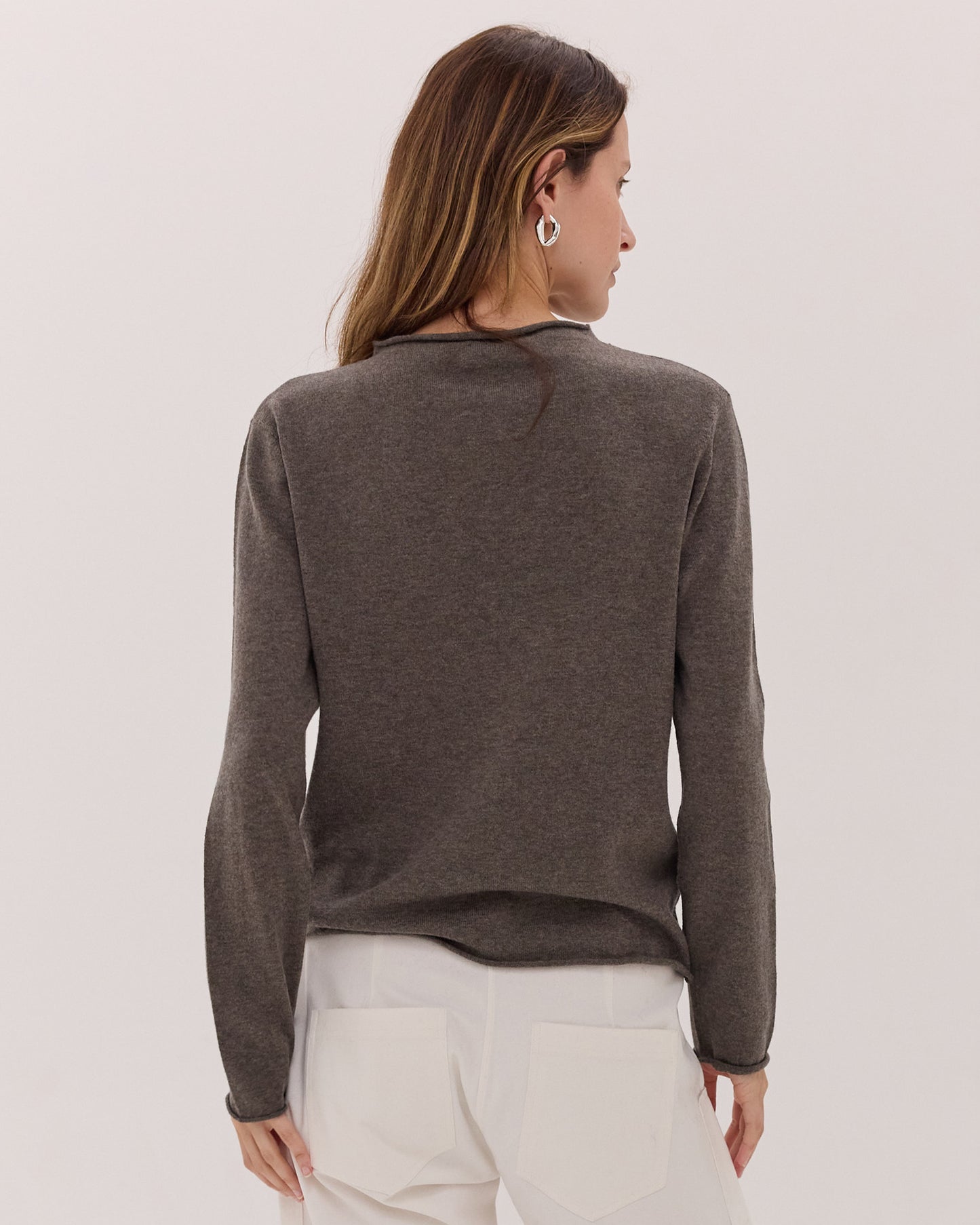 The Funnel Neck Top | Squirrel