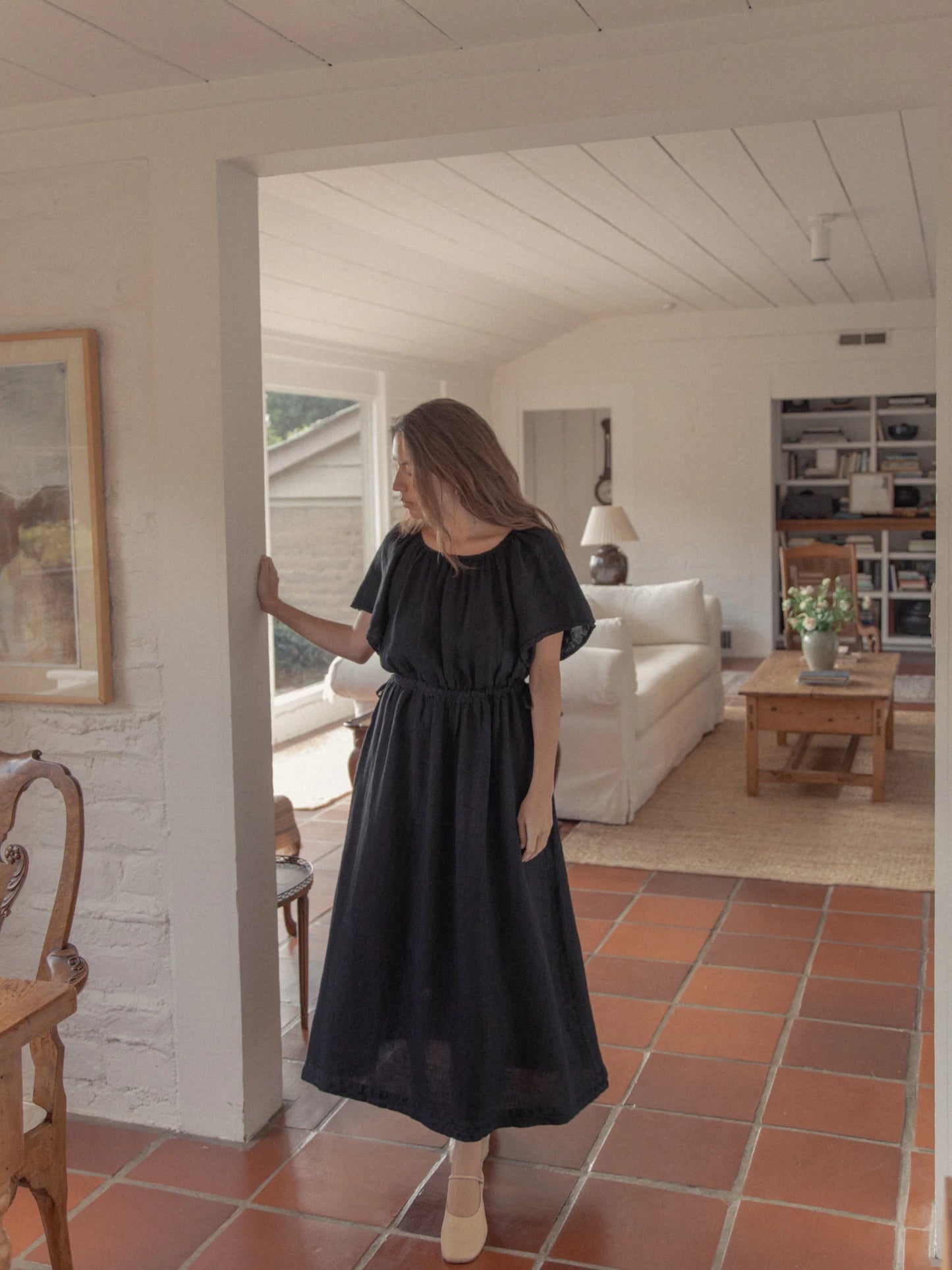 The Clara Dress in Noir