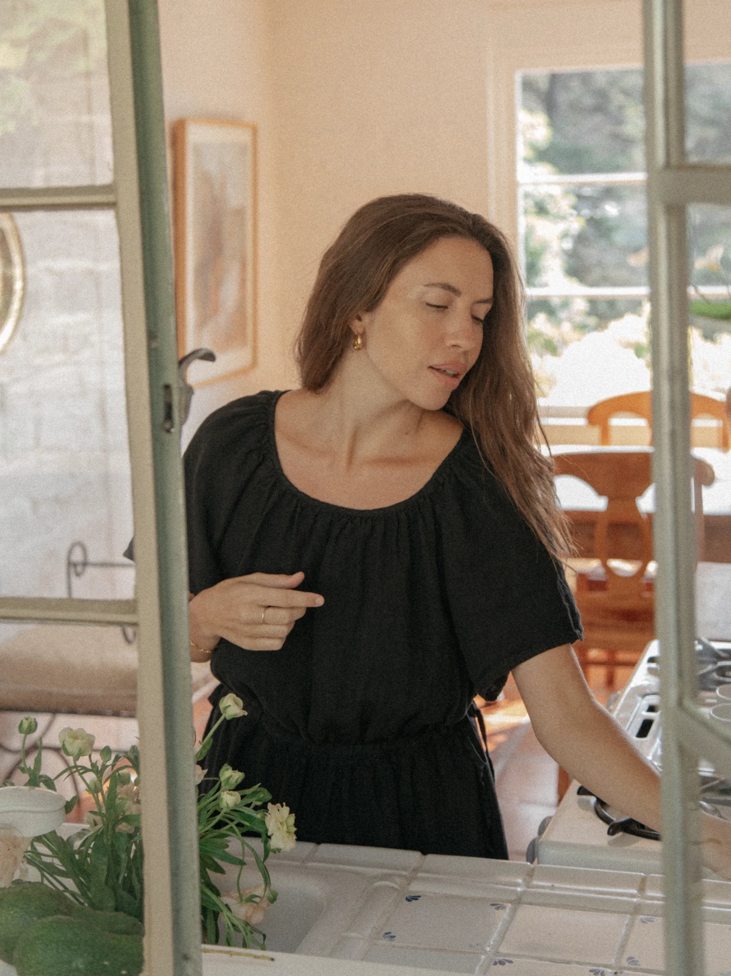 The Clara Dress in Noir