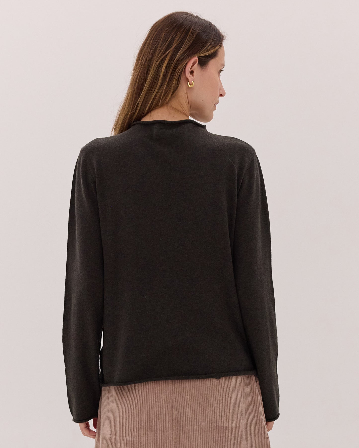 The Funnel Neck Top | Loden