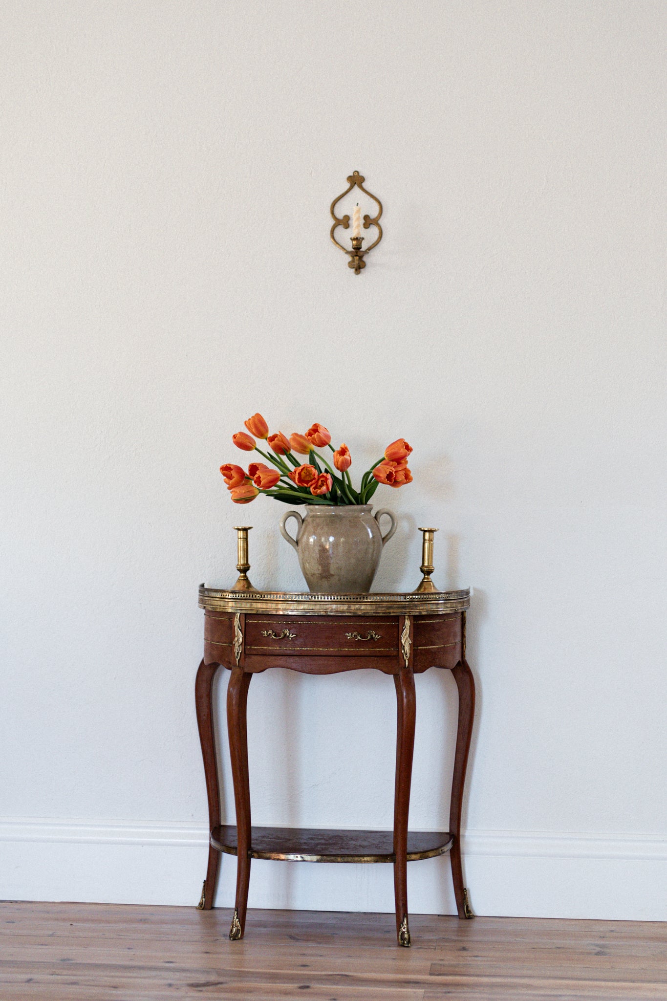 A Stunning French Marble & Brass Timber Console | early 20th cenury