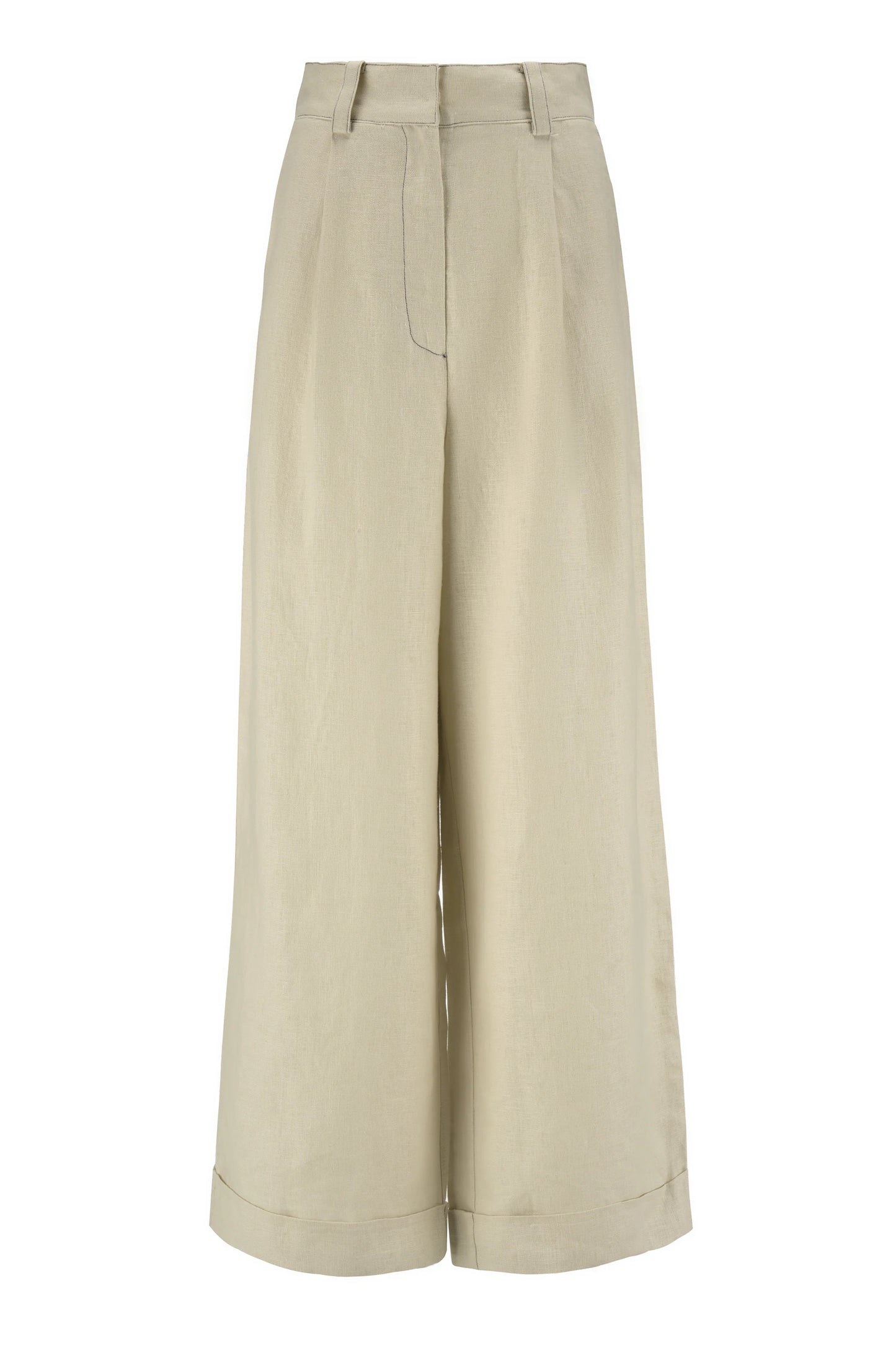 The Jelani Pants in Natural 'Dew' Linen