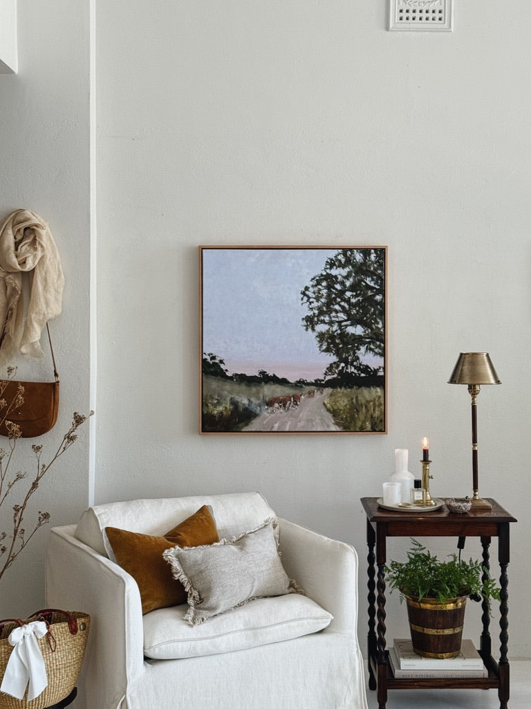 'Walking at Dusk' Artwork by Rowena Dean