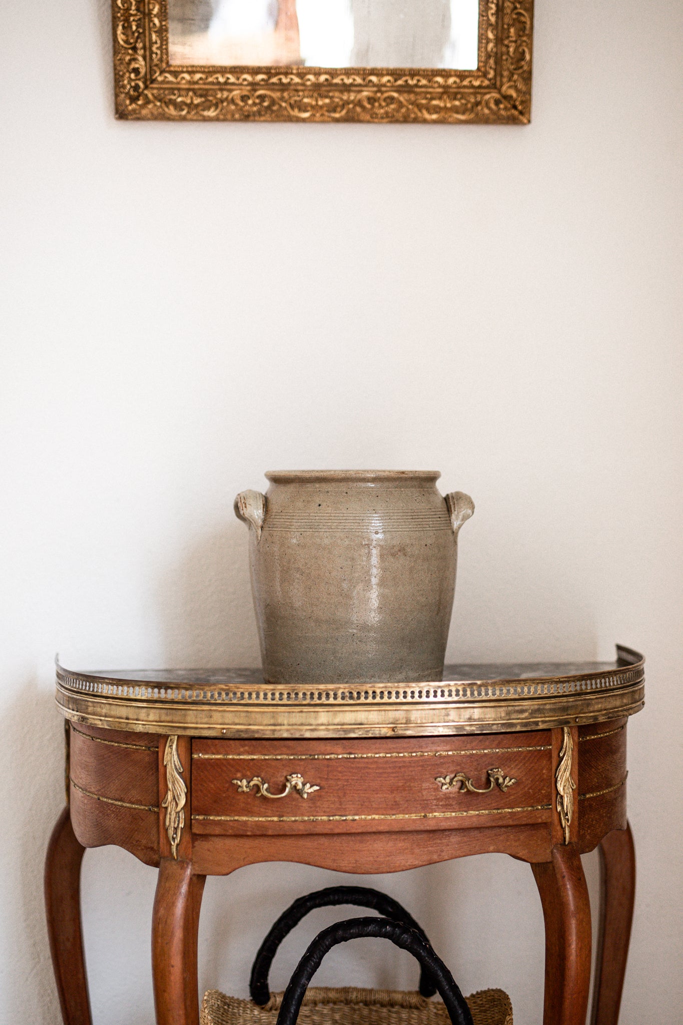 A Stunning French Marble & Brass Timber Console | early 20th cenury