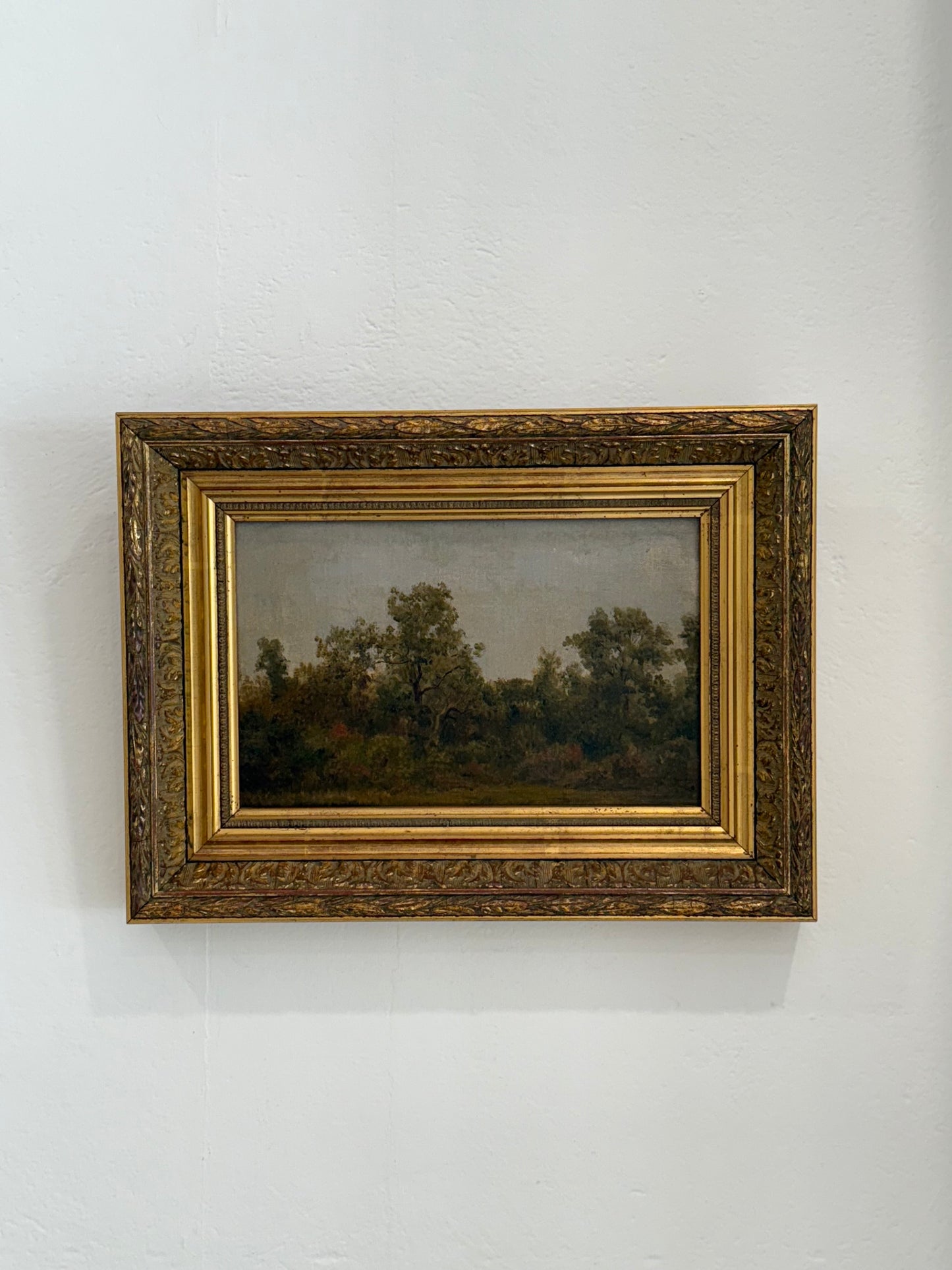 Antique French Artwork | Landscape in intricate frame