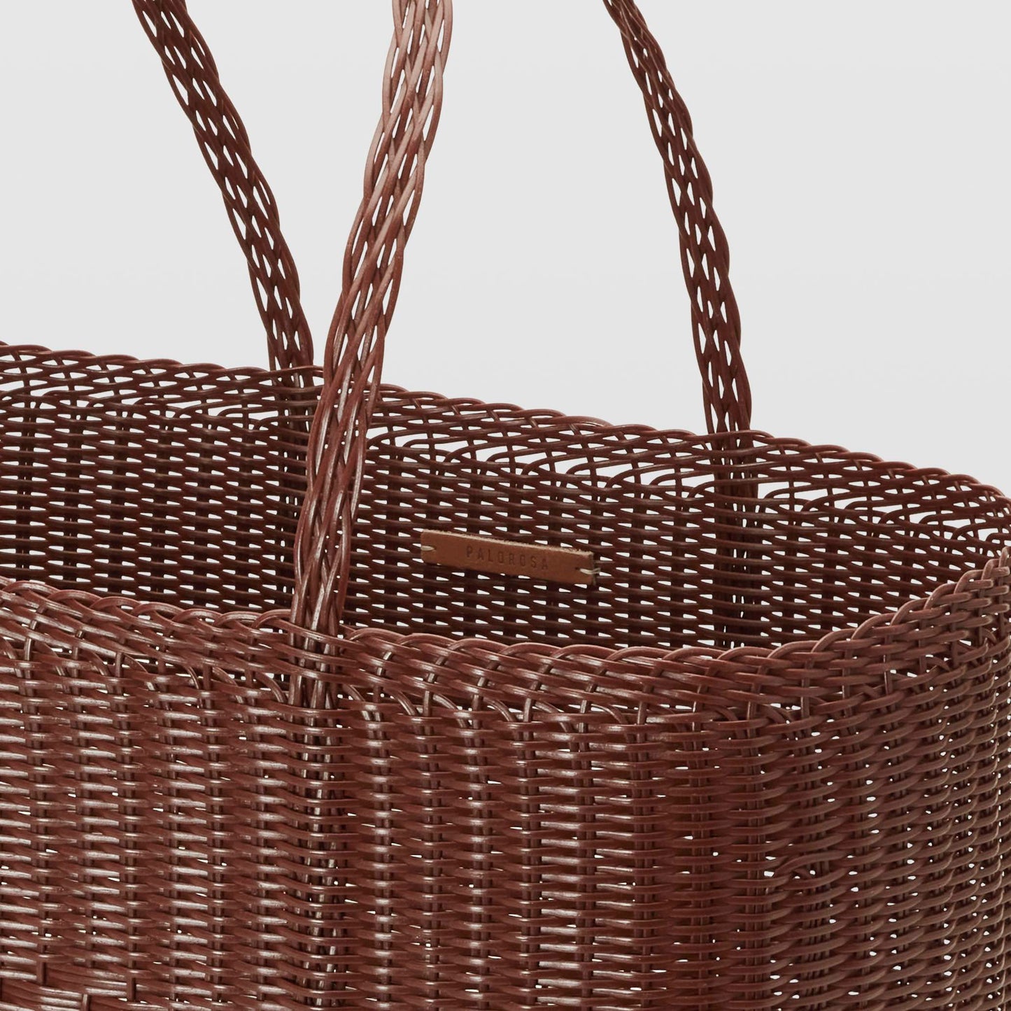 Large Handwoven Palorosa Basket | Chocolate