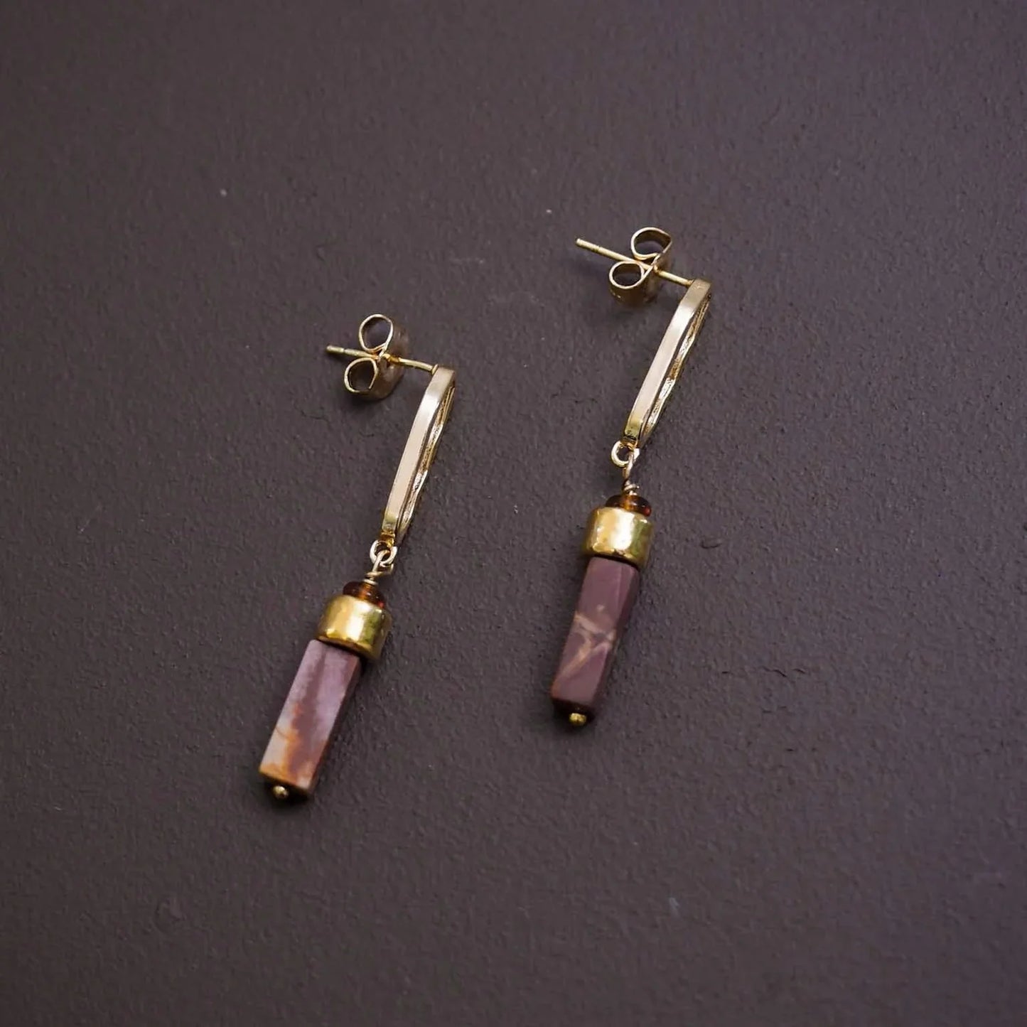 Jasper Stud Earrings
