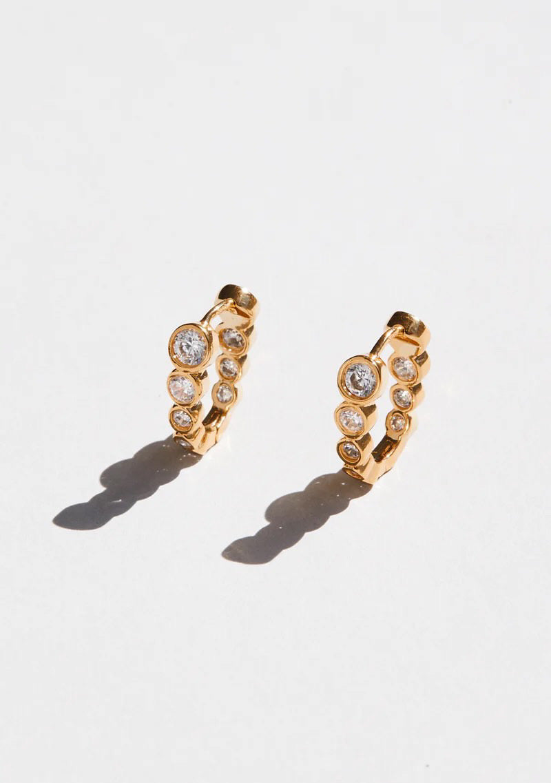 The Crescendo Hoops in Gold
