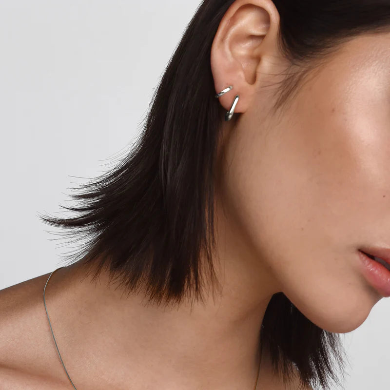 The Amsterdam Hoops in Silver