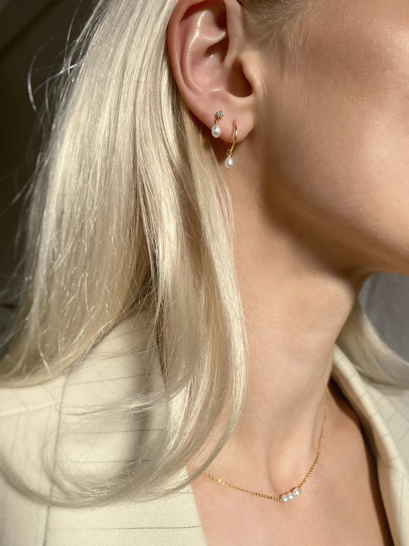 Aspen Mini Drop Earrings in Gold