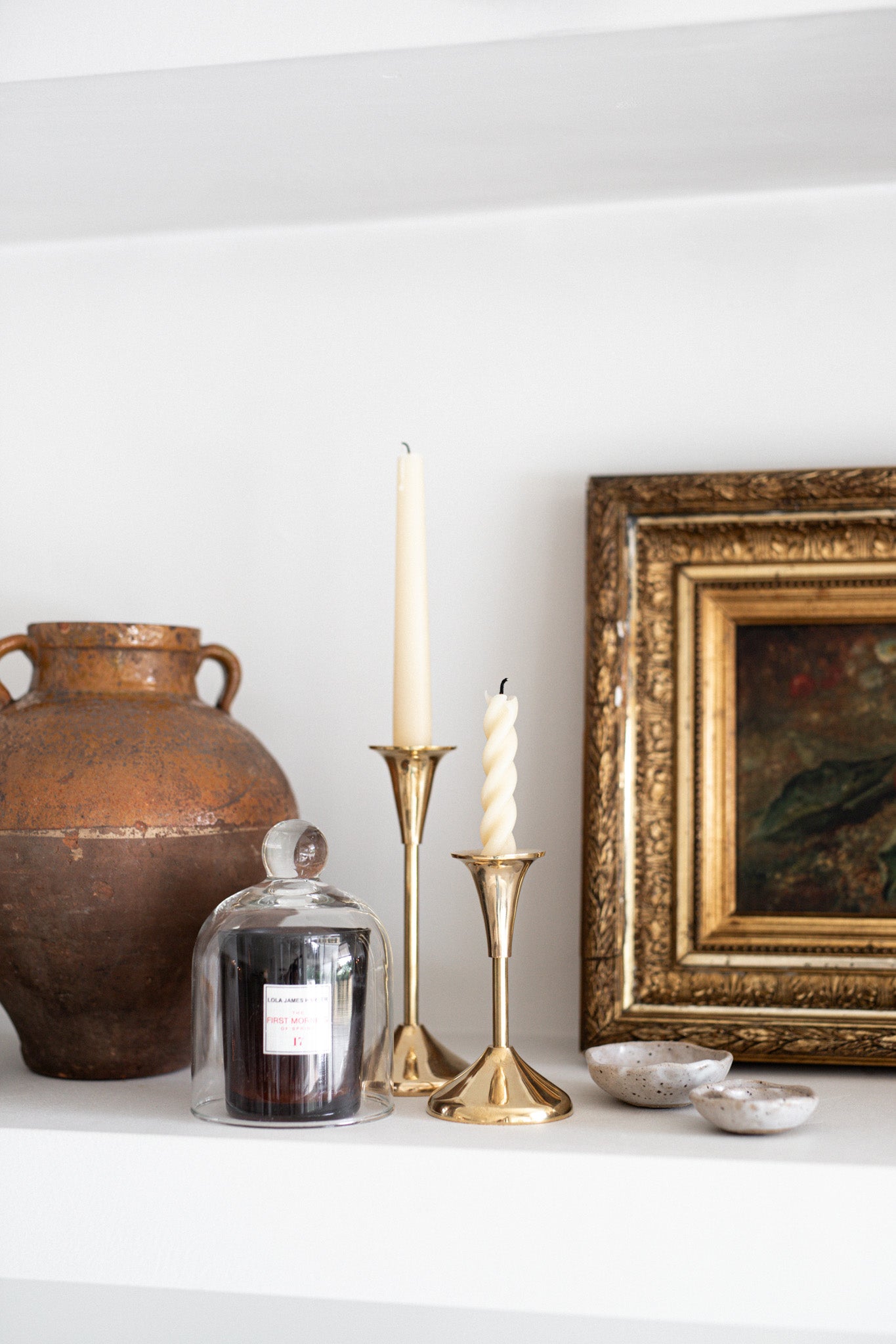 Brass Heirloom Candlesticks