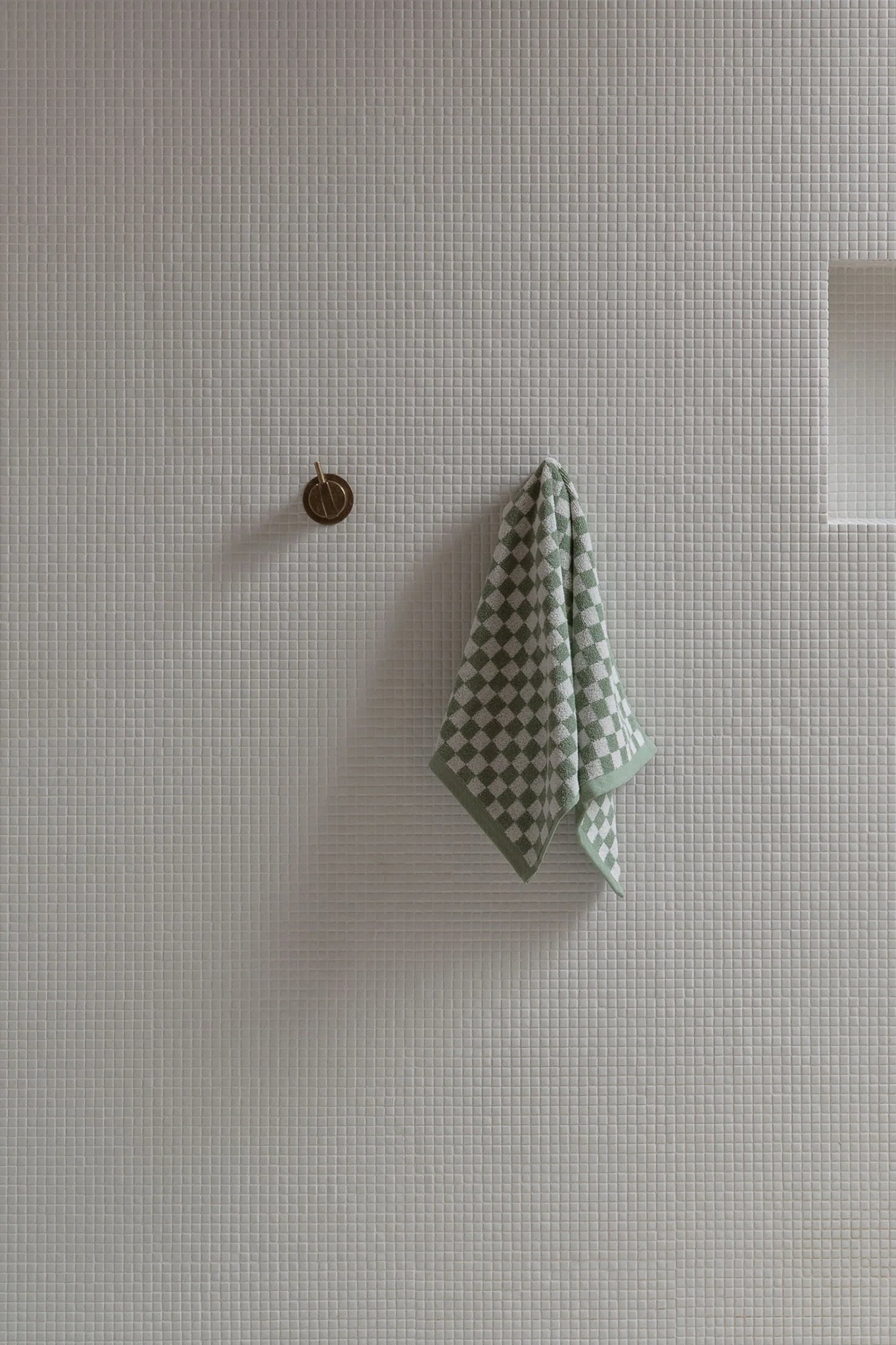 Josephine Hand Towel in Sage & Chalk