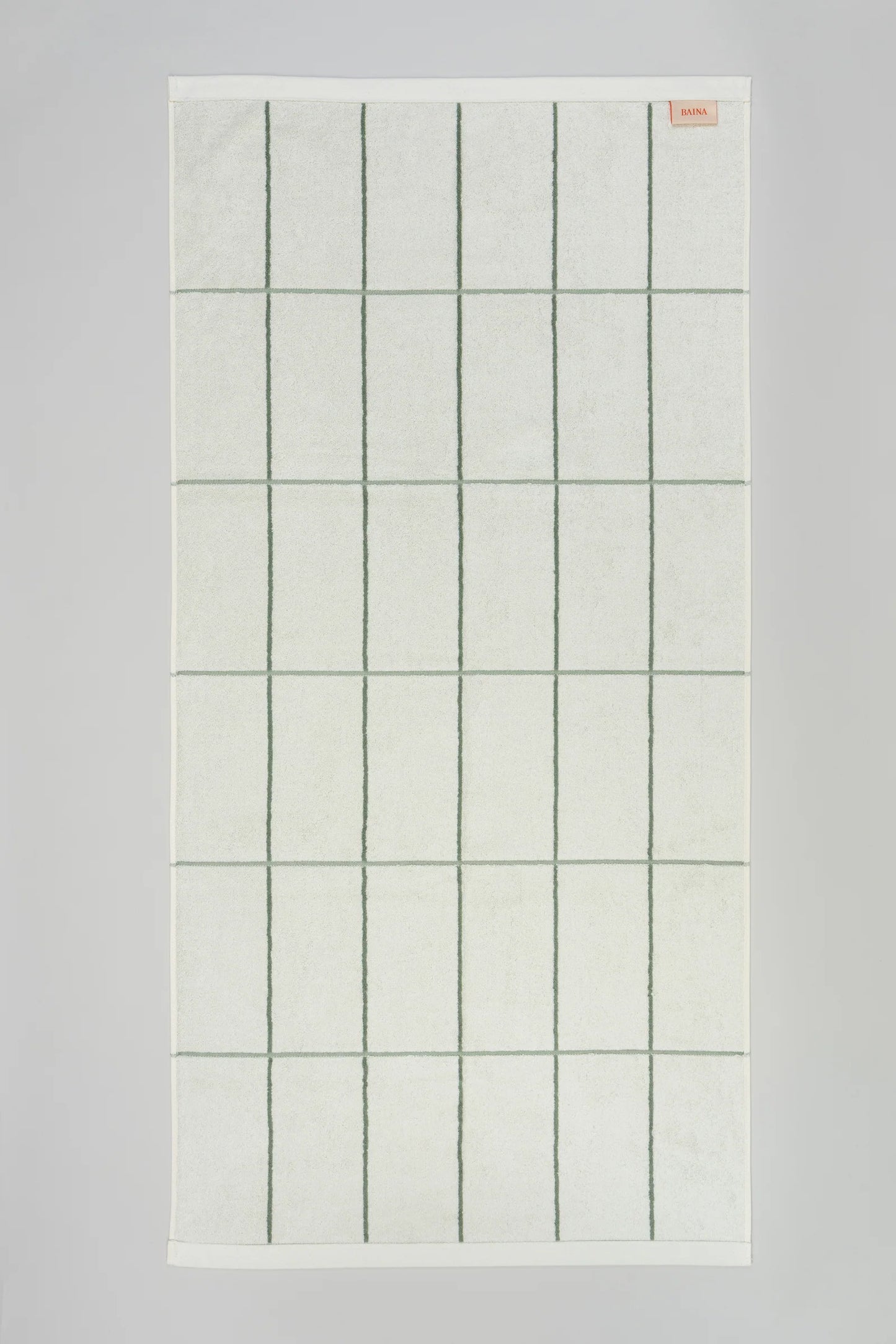 Bethell Bath Towel in Sage & Chalk