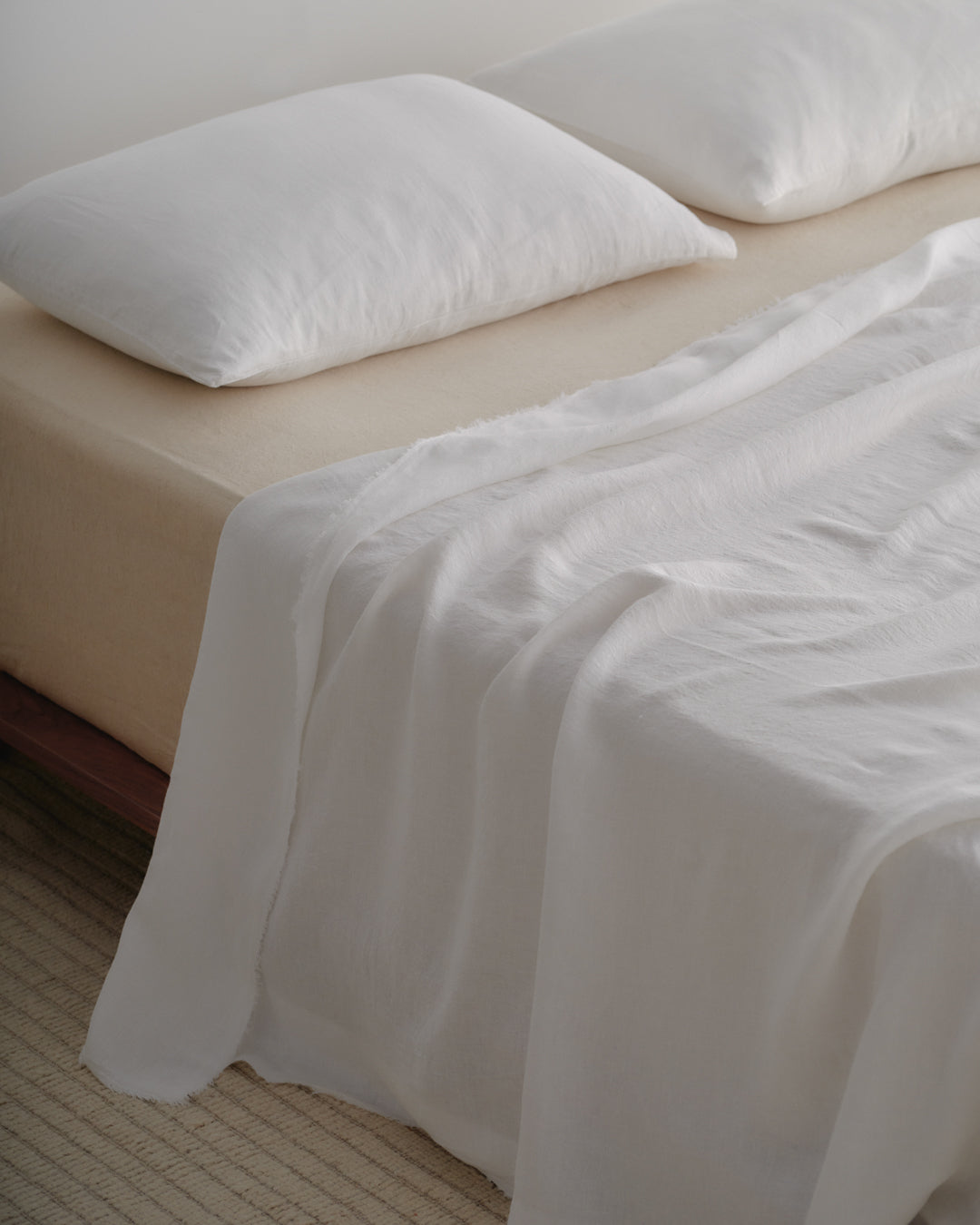 Linen Flat Sheet in QK | 'Aryton'