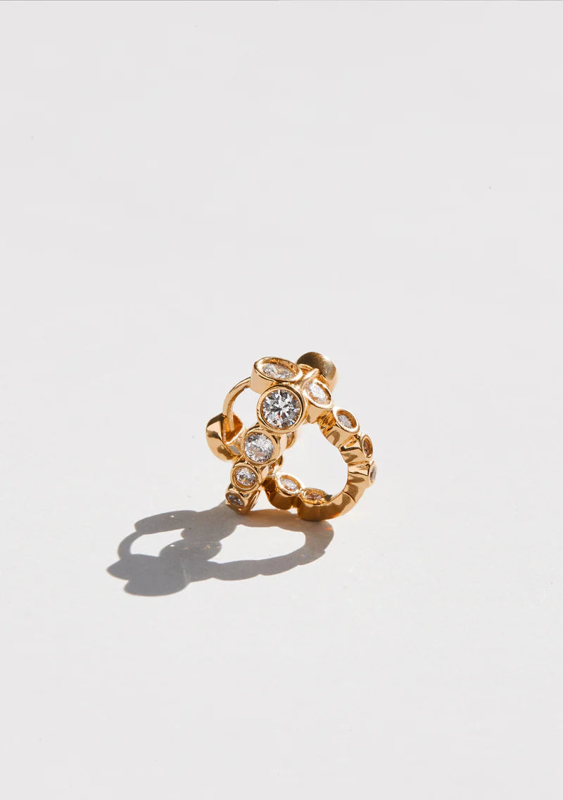 The Crescendo Hoops in Gold