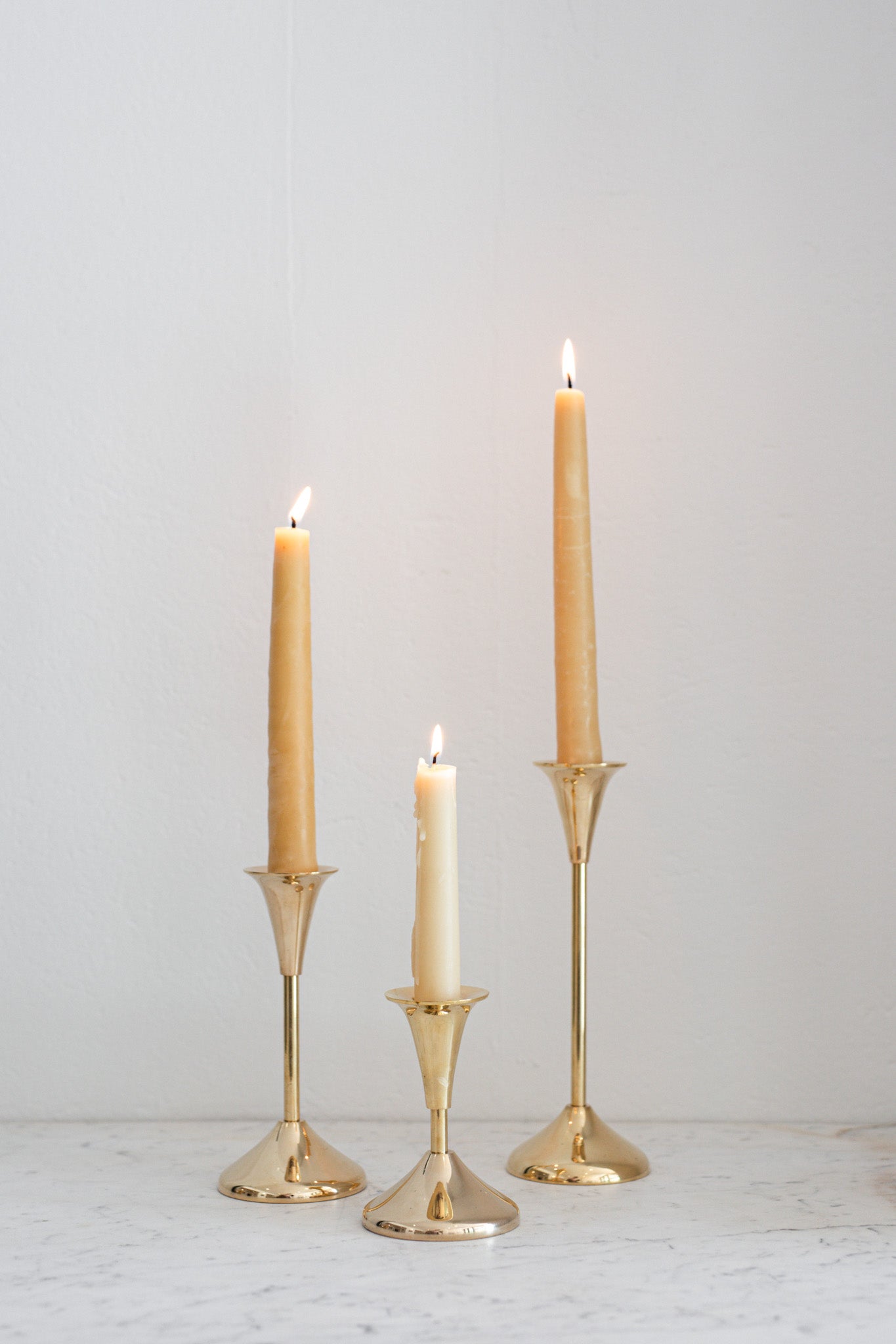 Brass Heirloom Candlesticks