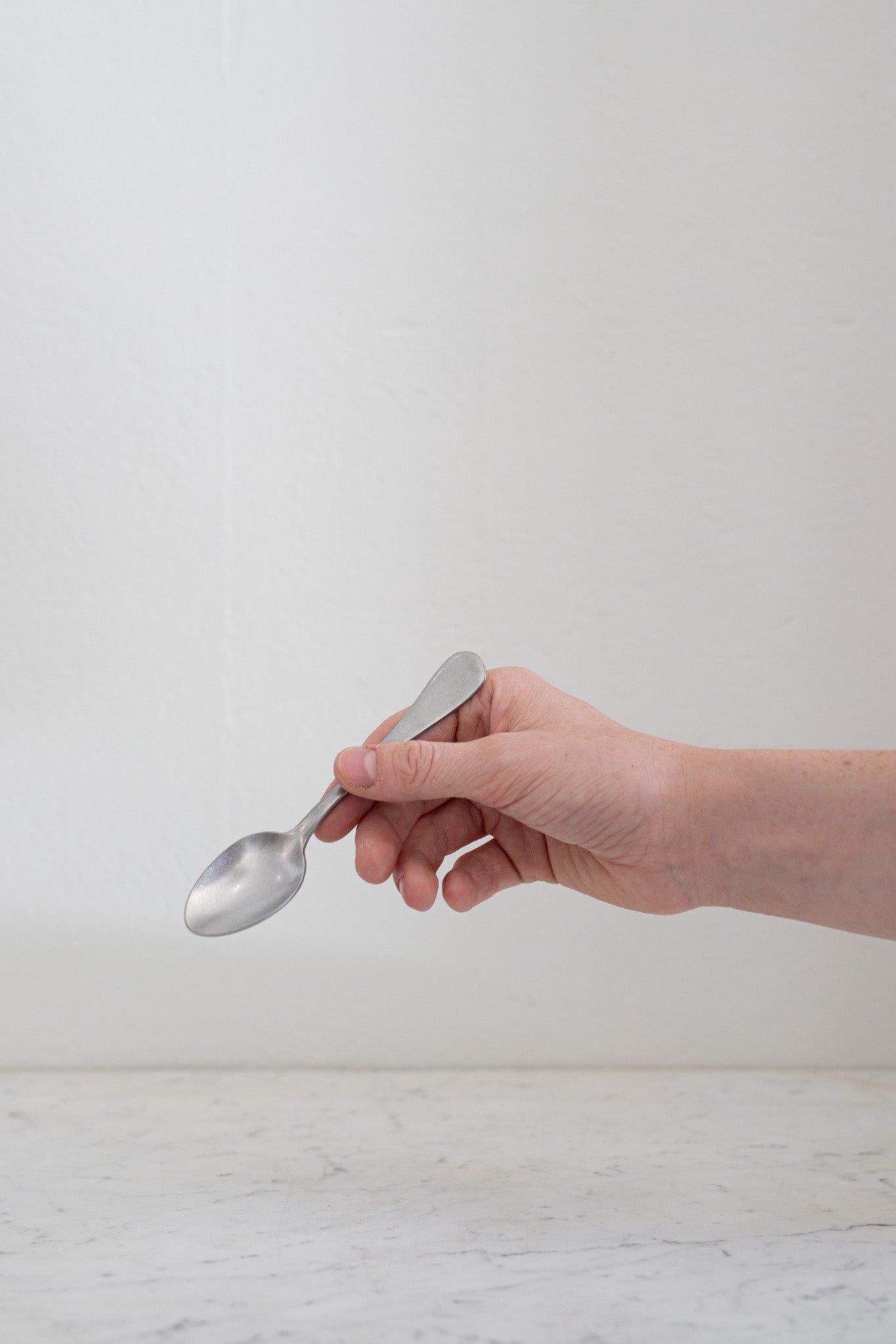 Italian Tea Spoon in Vintage Steel