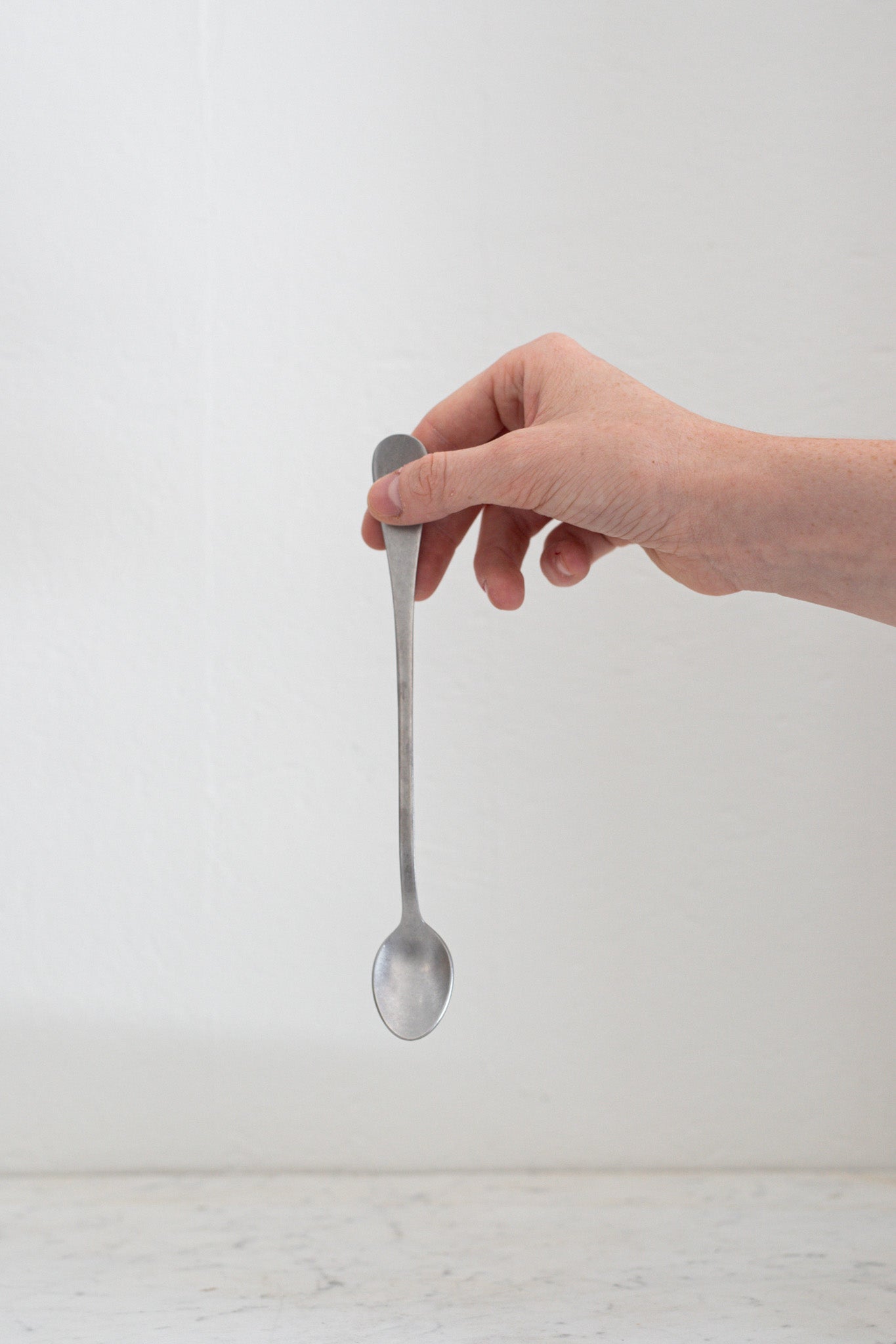 Italian Cocktail or Ice Tea Spoon in Vintage Steel