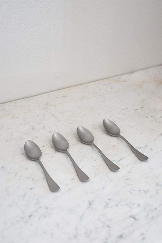 Italian Tea Spoon in Vintage Steel