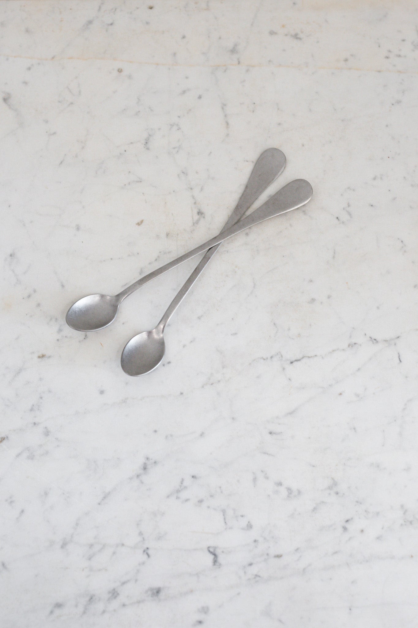 Italian Cocktail or Ice Tea Spoon in Vintage Steel