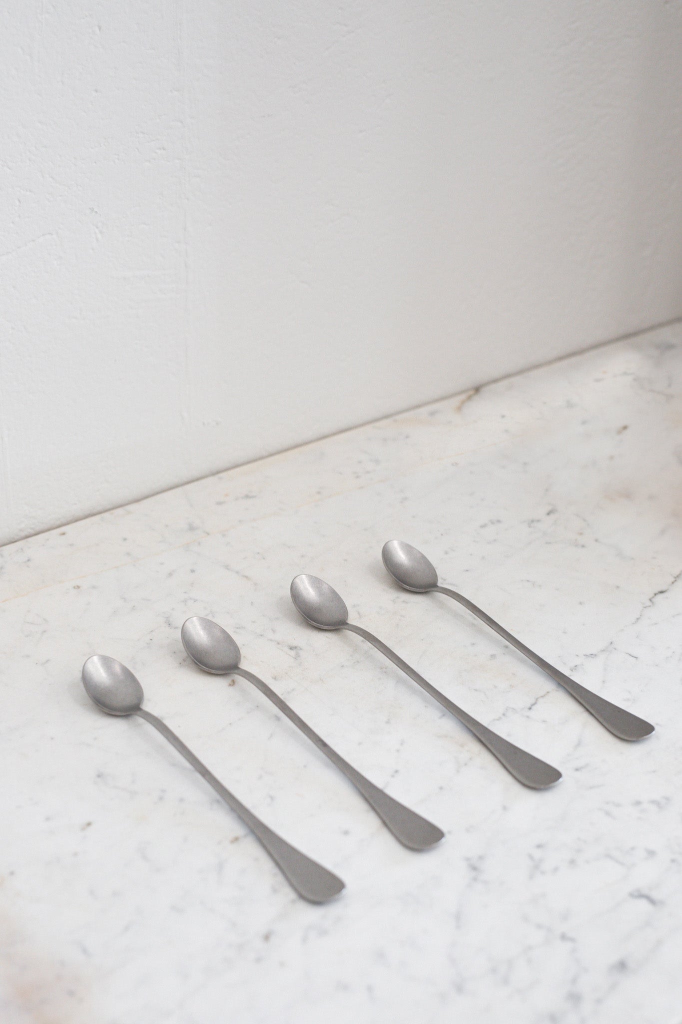 Italian Cocktail or Ice Tea Spoon in Vintage Steel