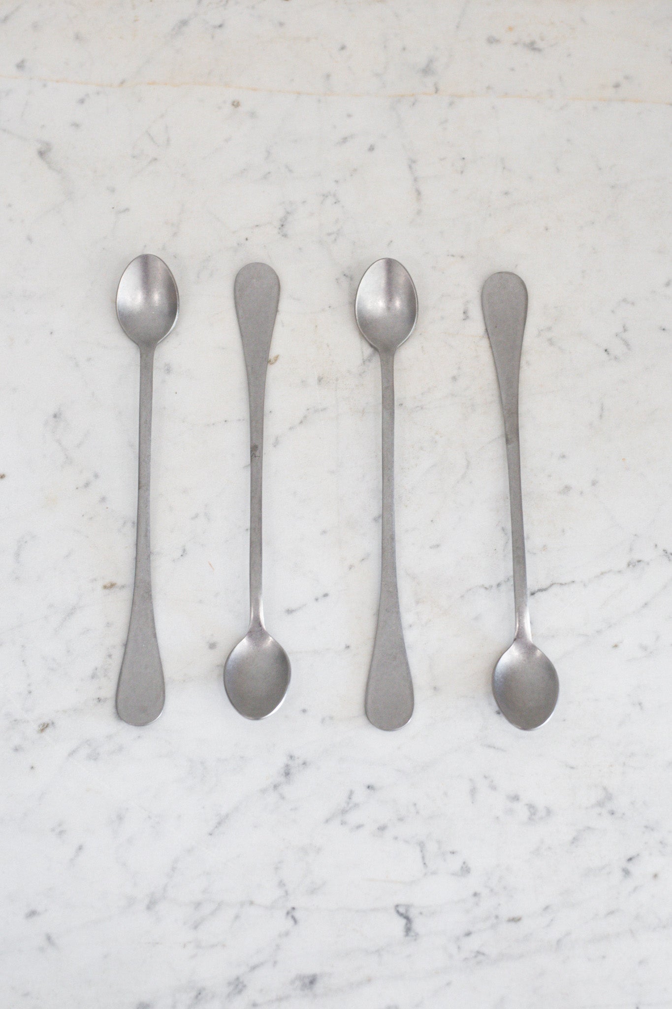 Italian Cocktail or Ice Tea Spoon in Vintage Steel