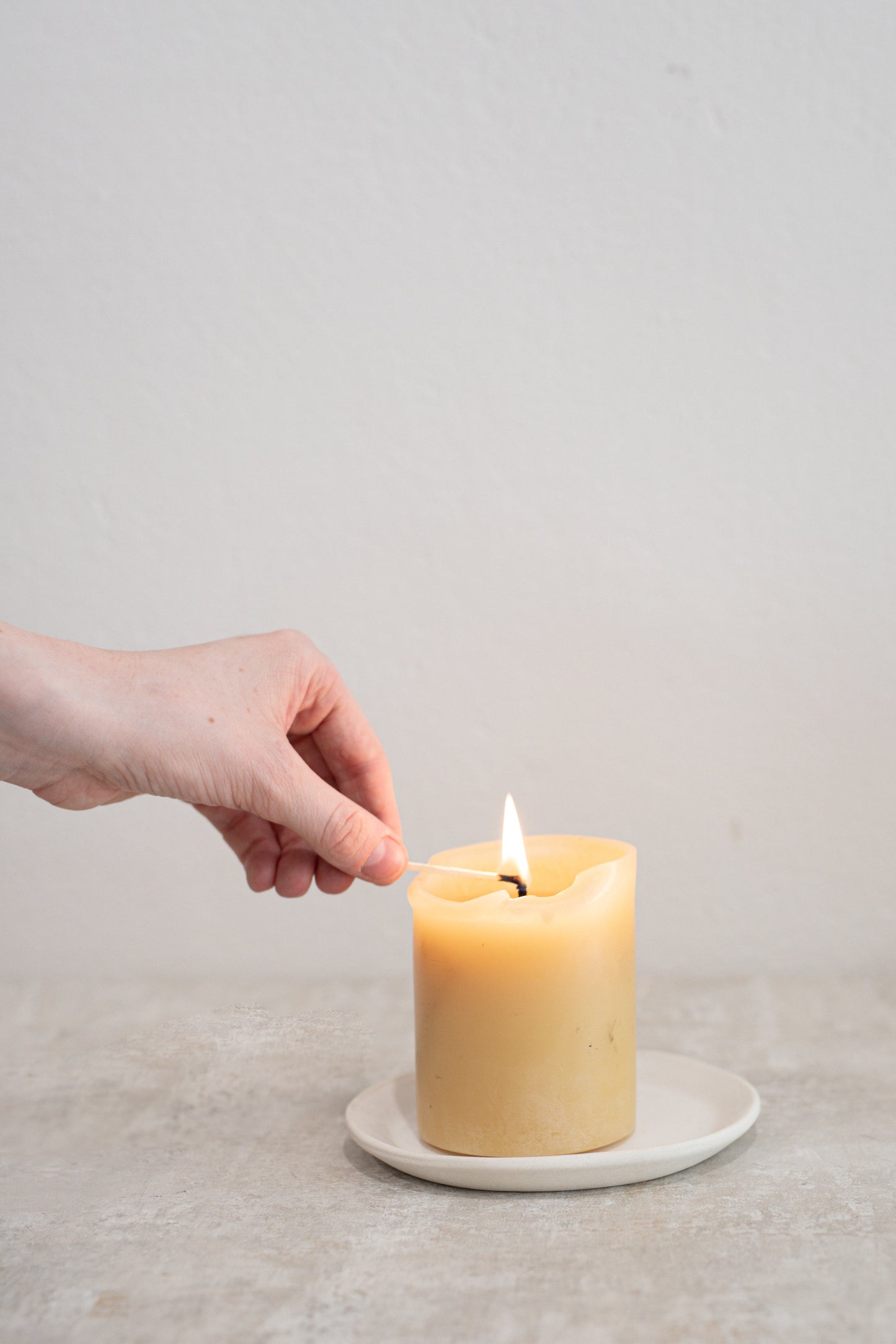 Beeswax Pillar Candle