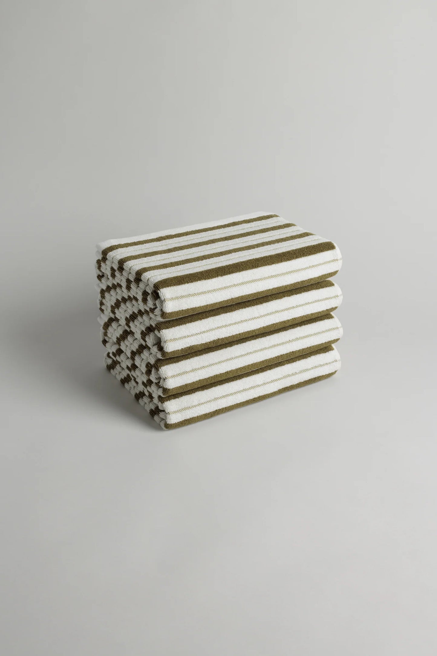 Franklin Bath Towel in Caper & Chalk