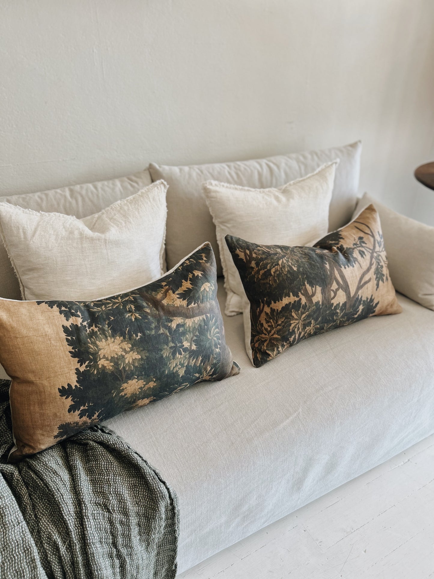 A beautiful 'Golden Tapestry' Linen Cushion