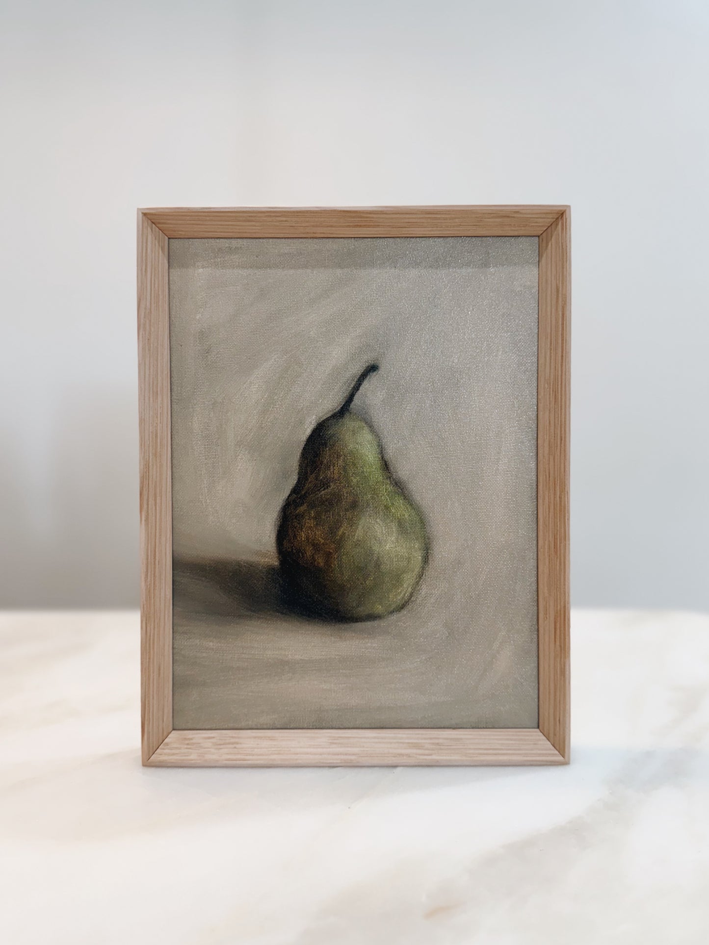 'Still life with a Single Pear' | Oil on canvas