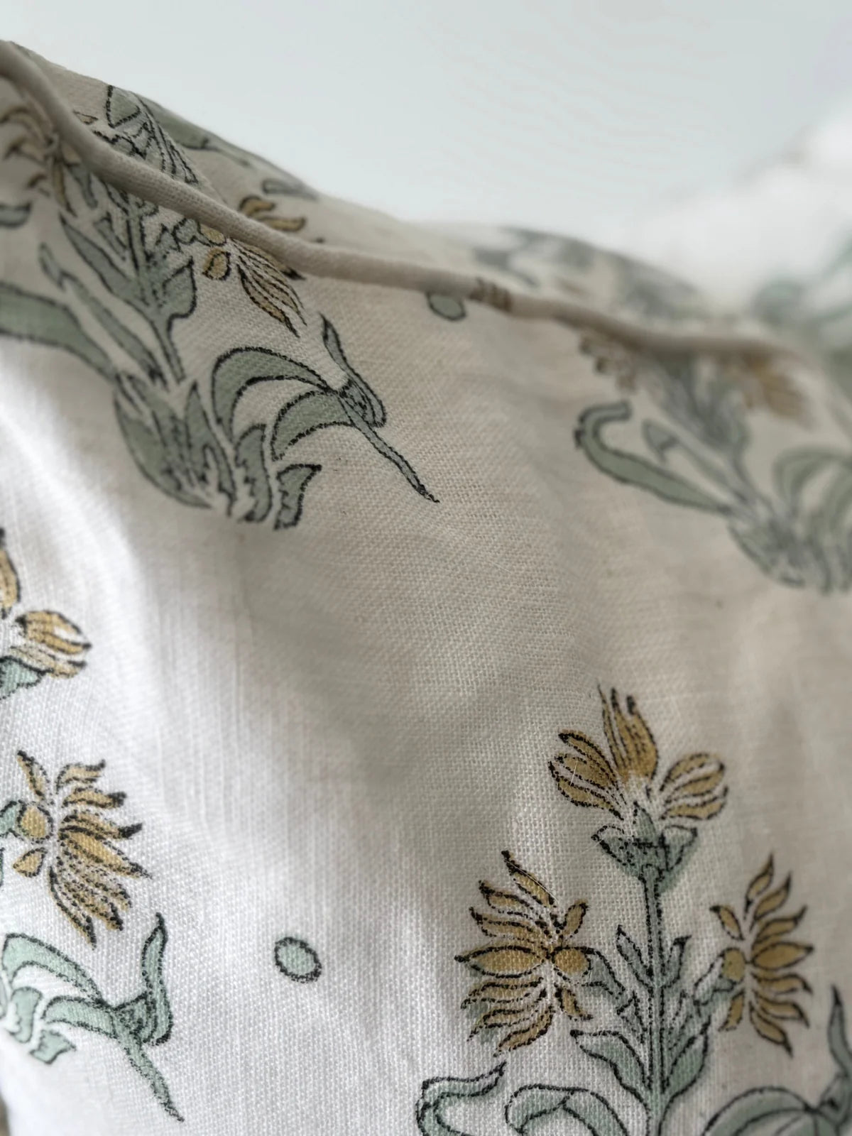 Handprinted 'Imperial Bloom' Cushion