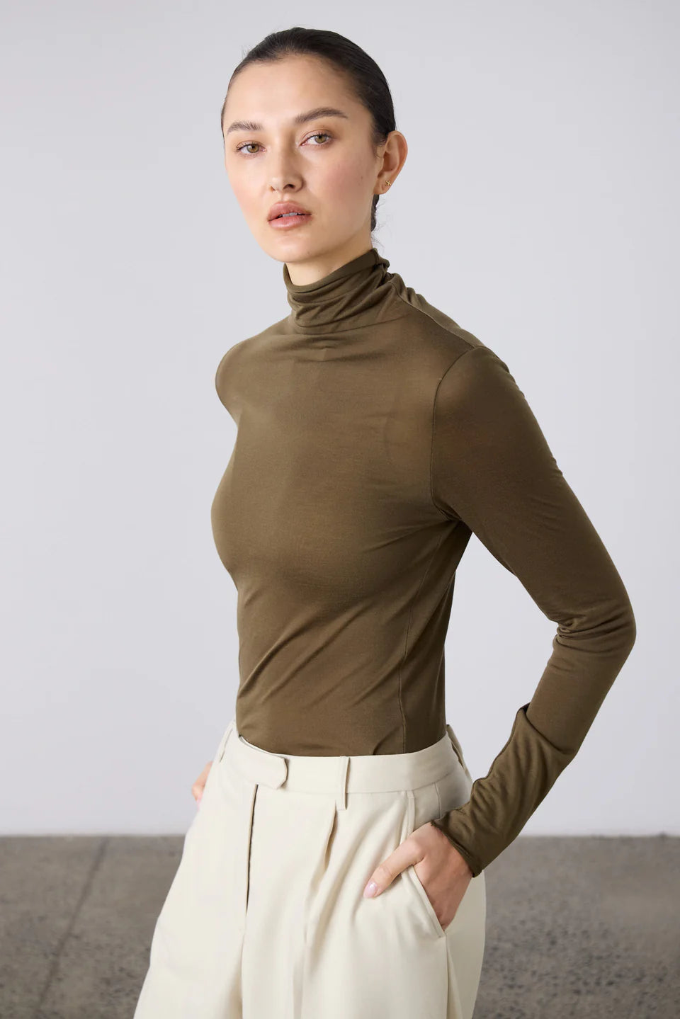 The Tencel Polo - Khaki