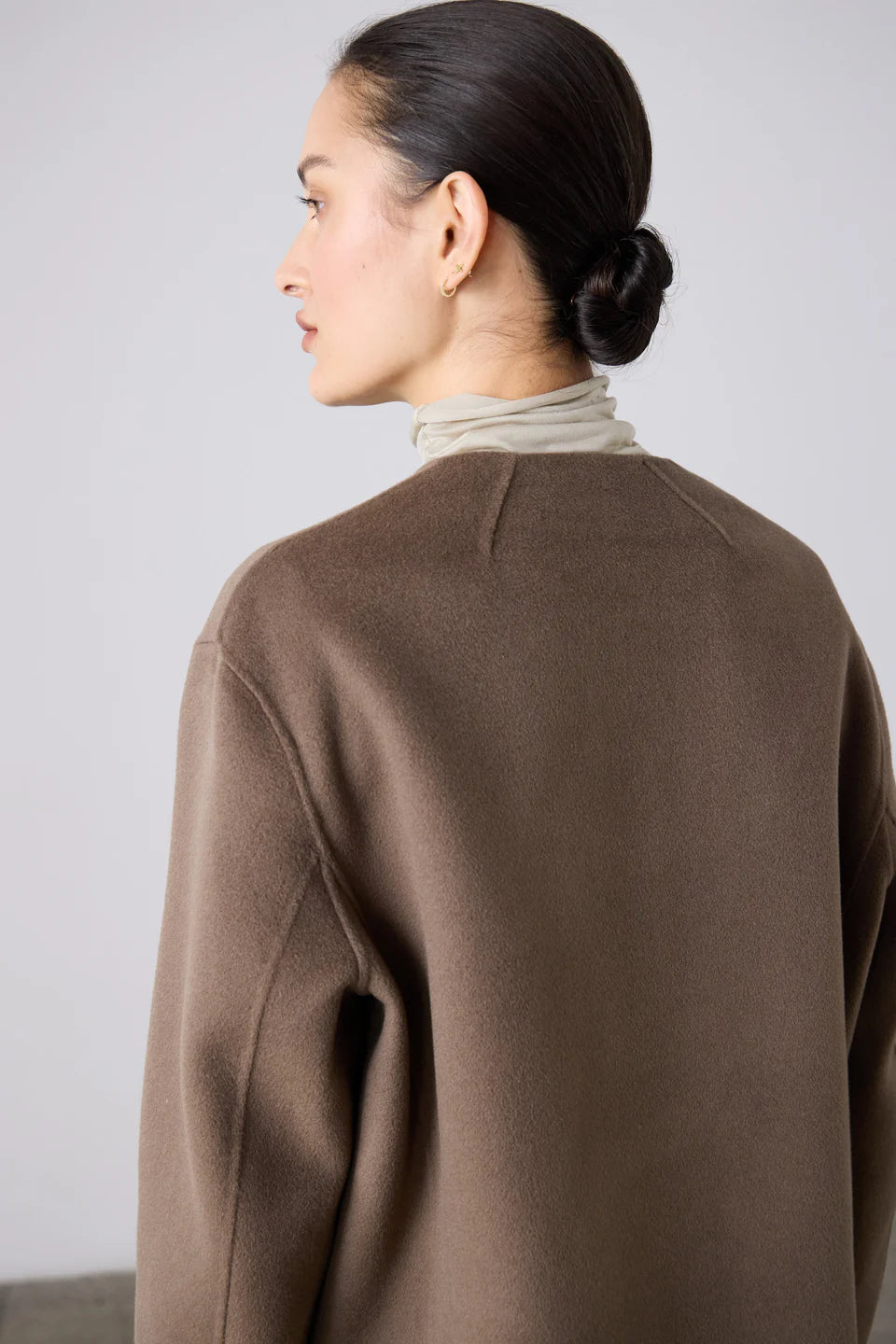 The Double Faced Cardi Blazer - Birch