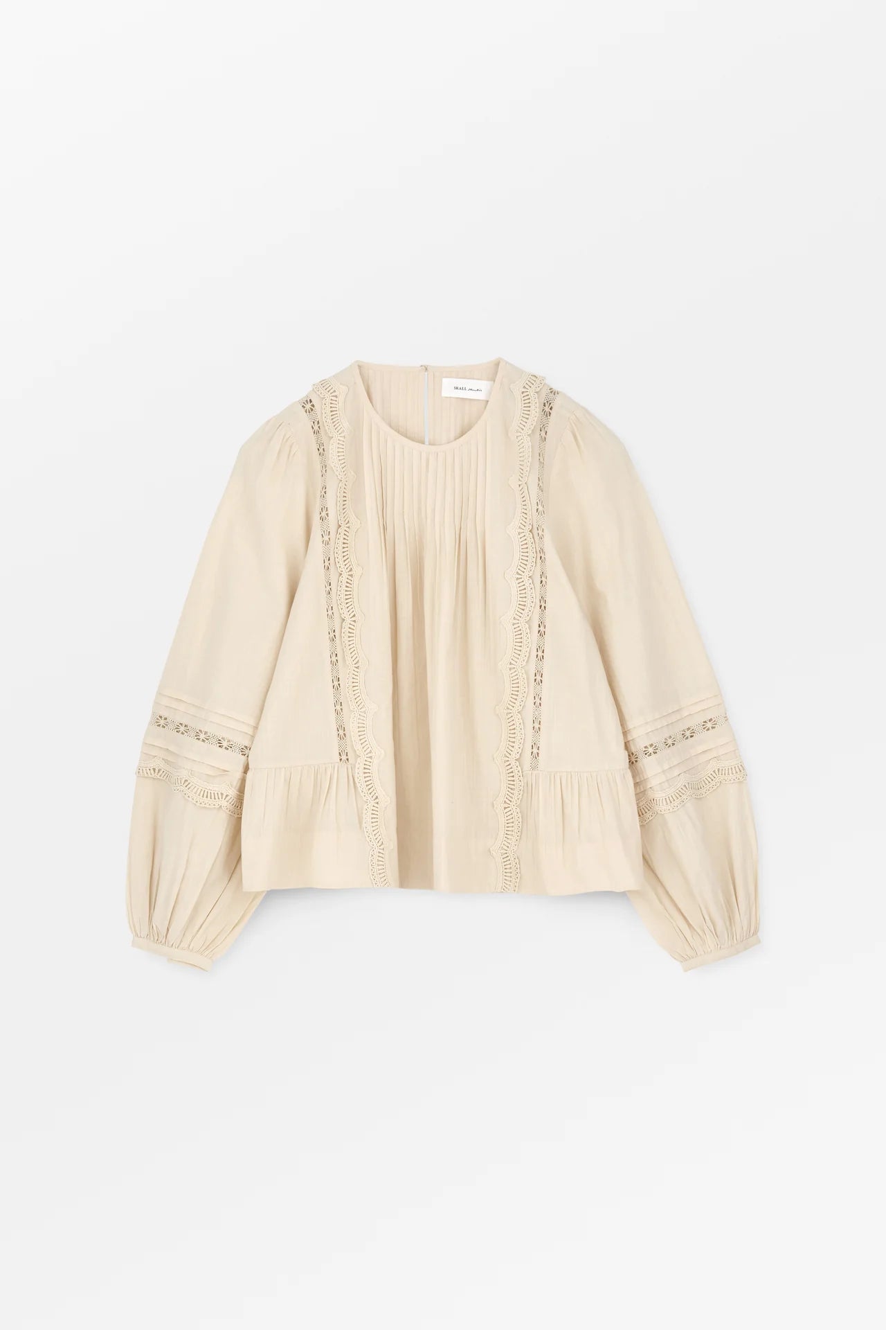 Heirloom Leaf Blouse in Antique Beige