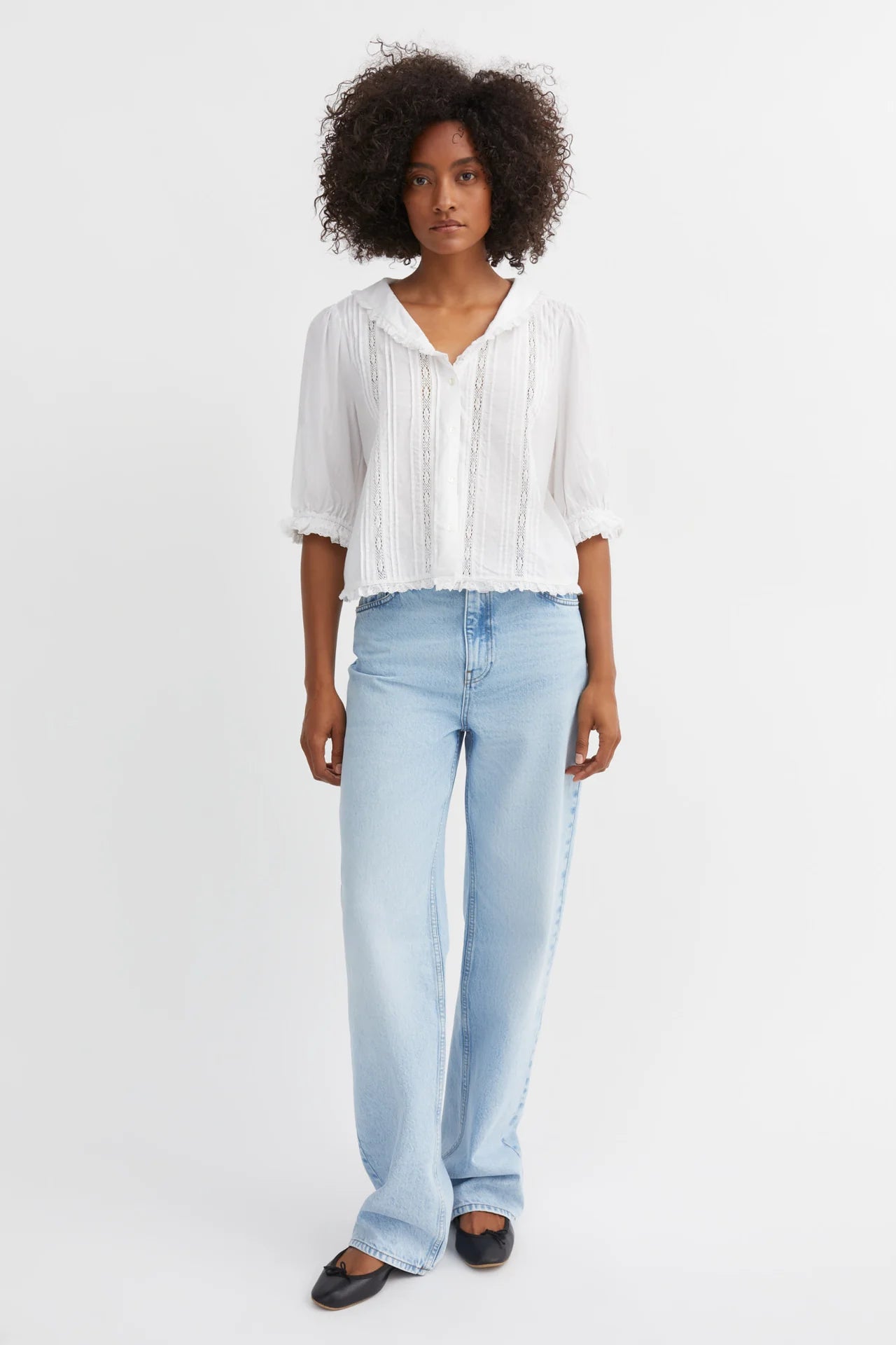 The Magnolia Blouse in White