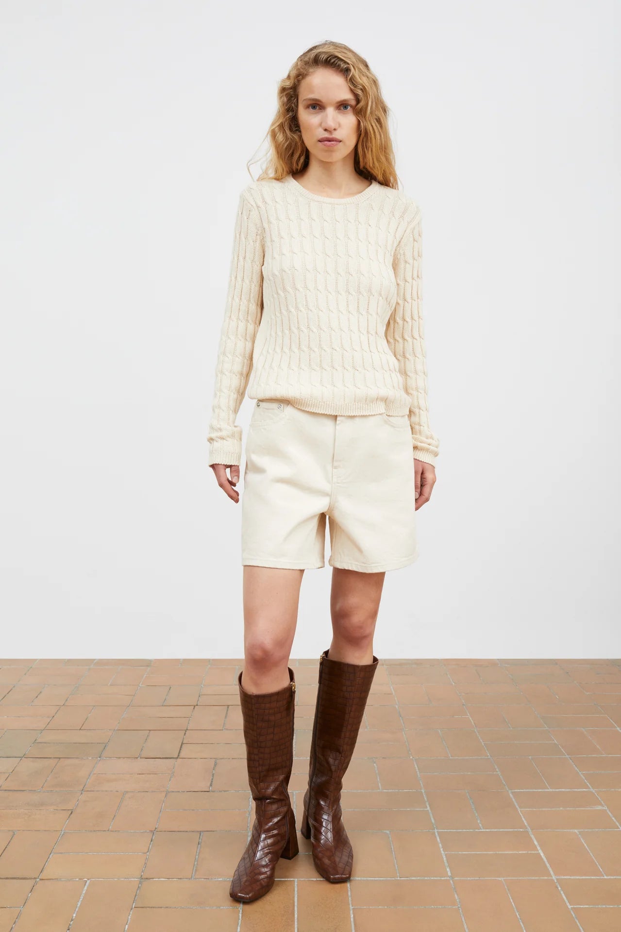 The Marcel Jumper in Meringue