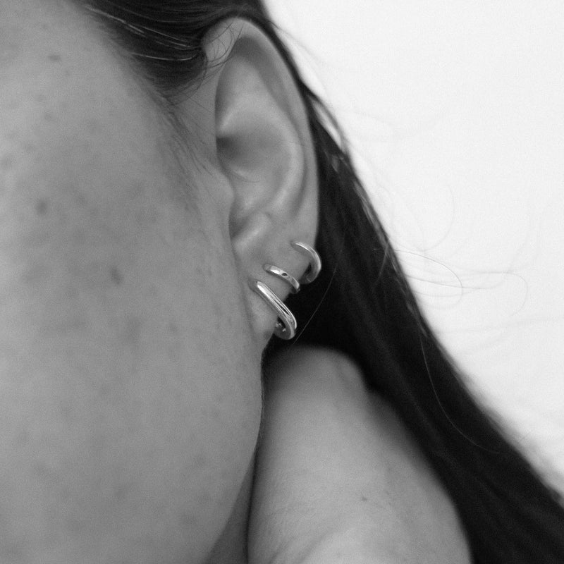 The Amsterdam Hoops in Silver