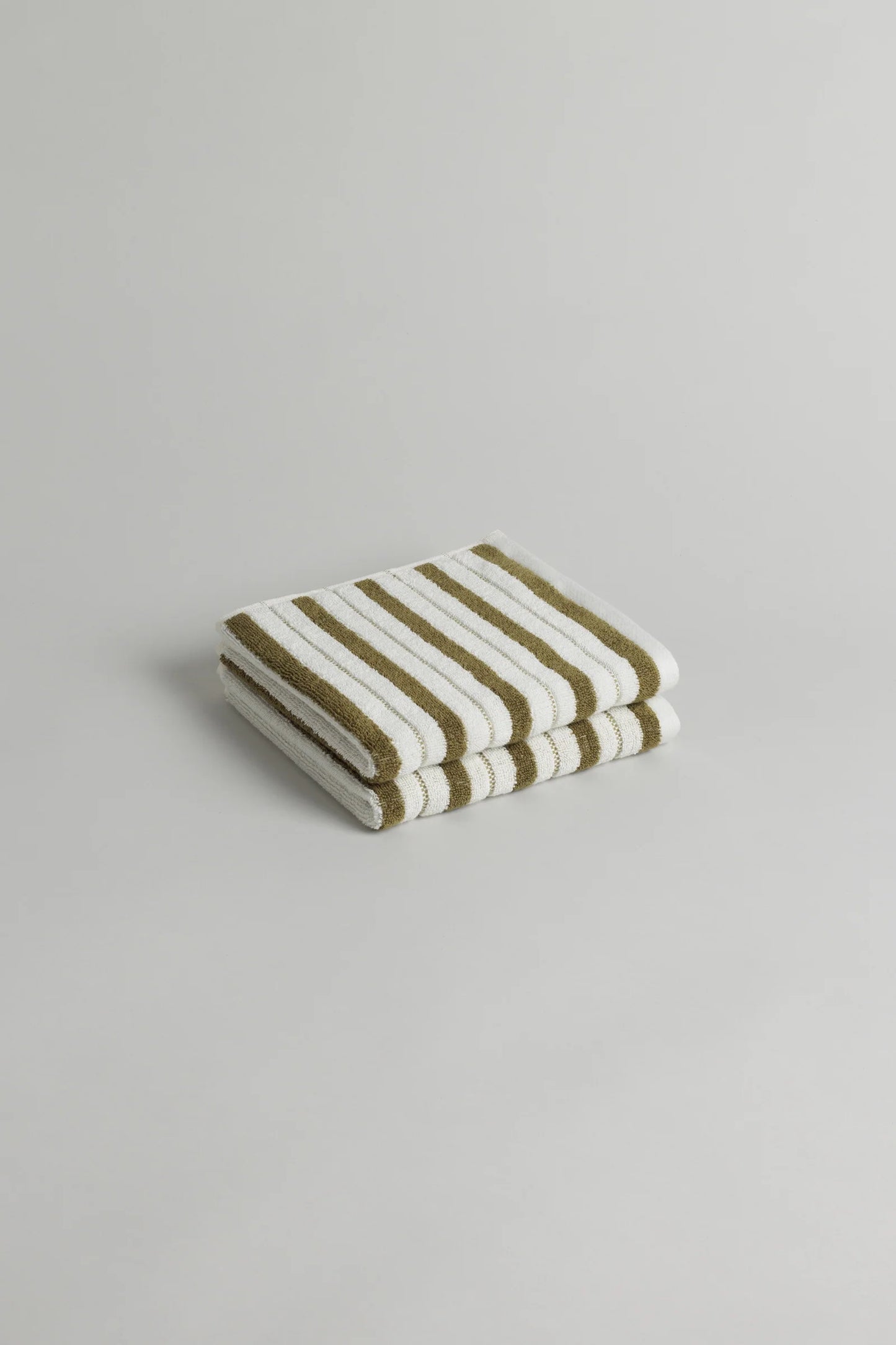 San Luis Hand Towel in Caper & Chalk