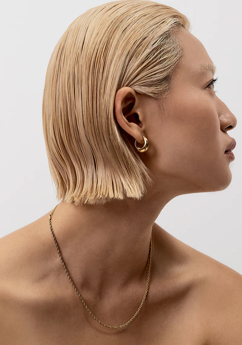 The Positano Hoops in Gold