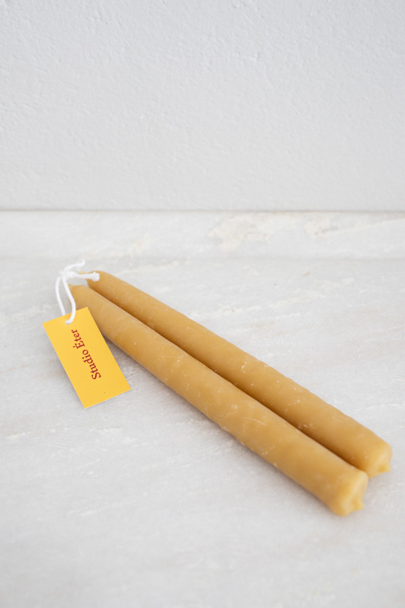 Handmade Beeswax Taper Candle | Pair