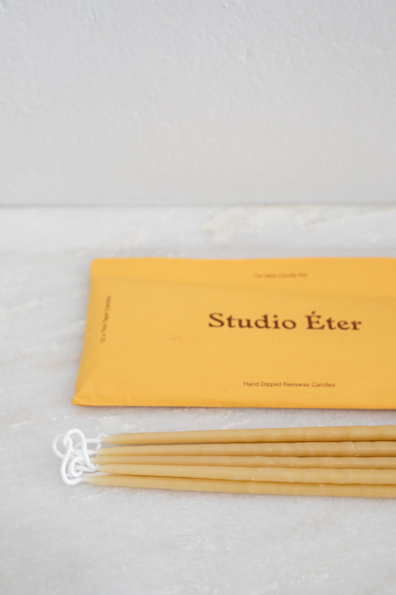 Set of Petite Beeswax Tapers | Set of 10 Wish candles