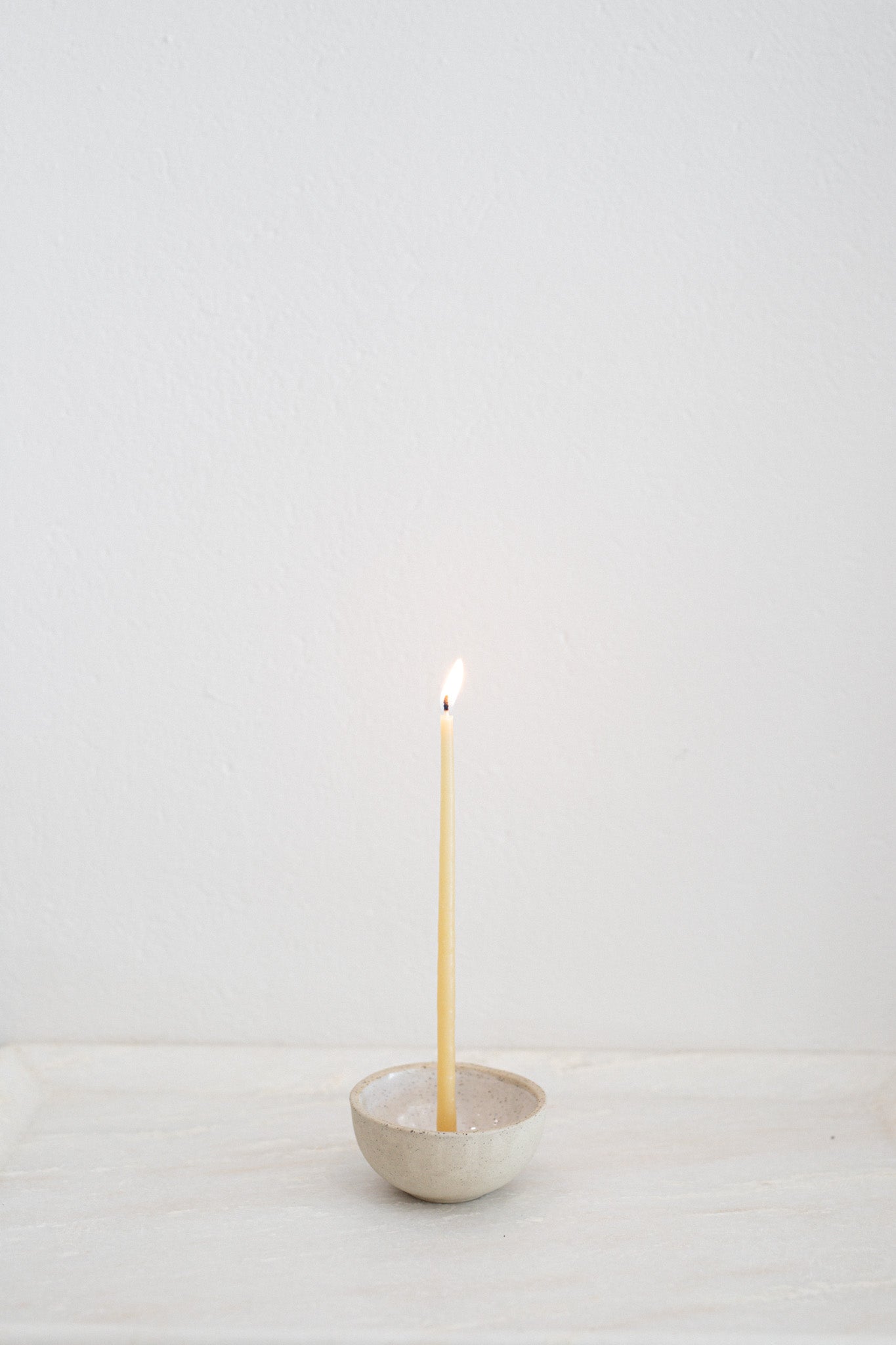 Set of Petite Beeswax Tapers | Set of 10 Wish candles