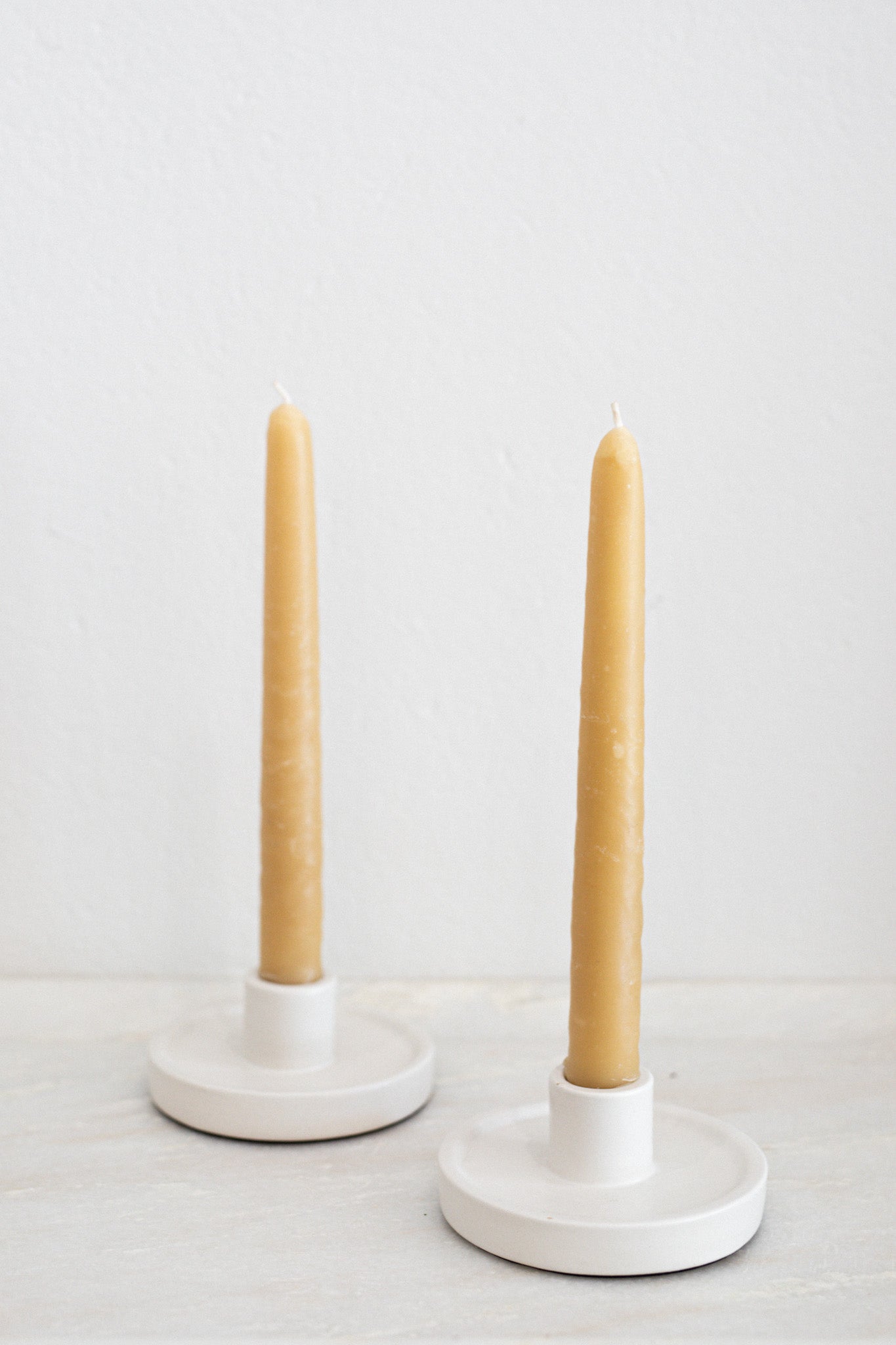 Handmade Beeswax Taper Candle | Pair