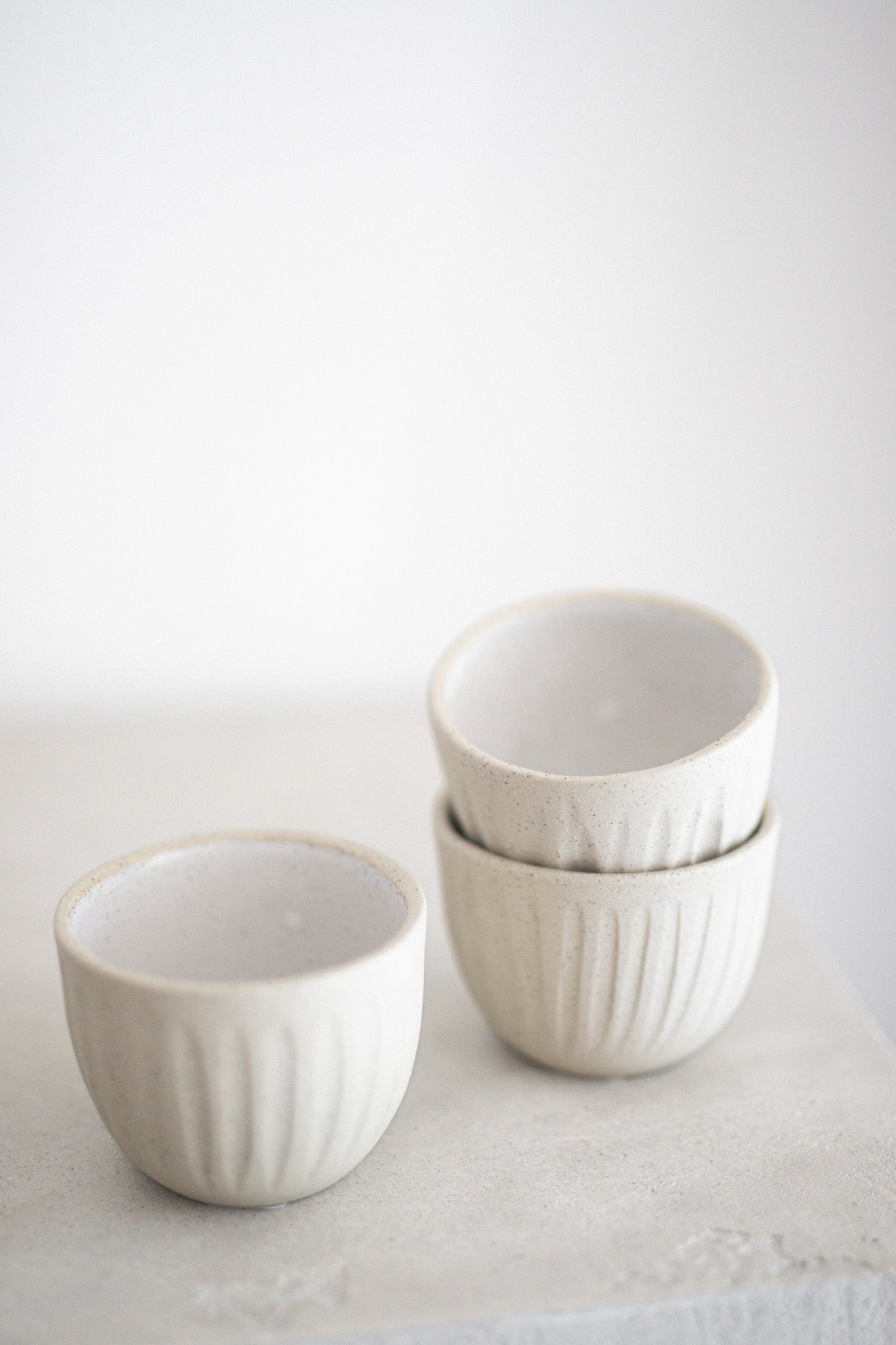 Ceramic Latte Cup in Stone