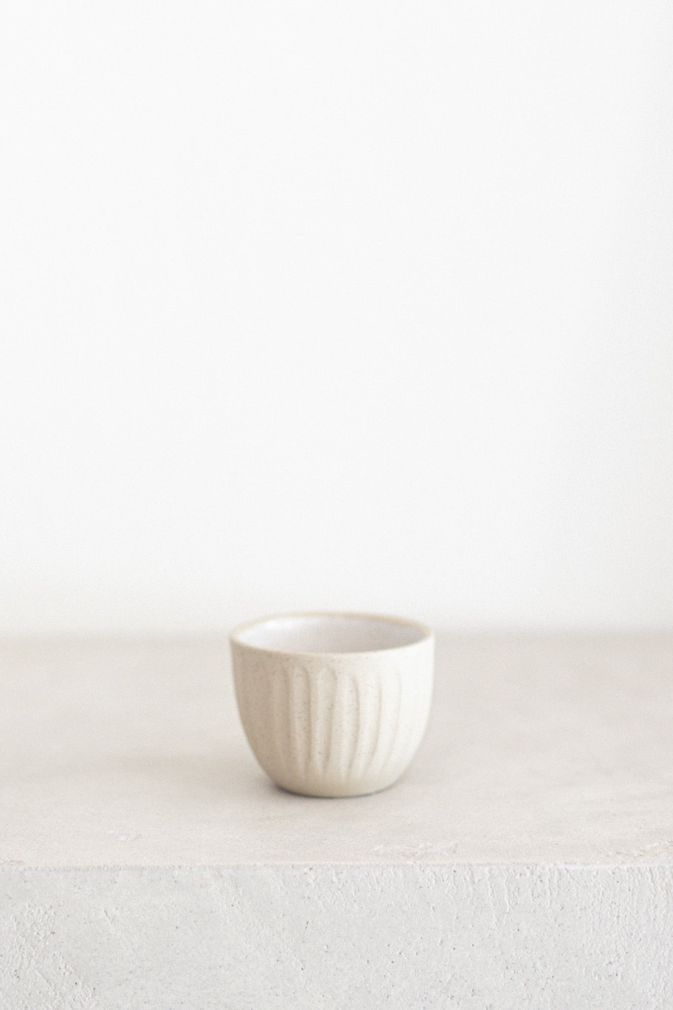 Ceramic Latte Cup in Stone