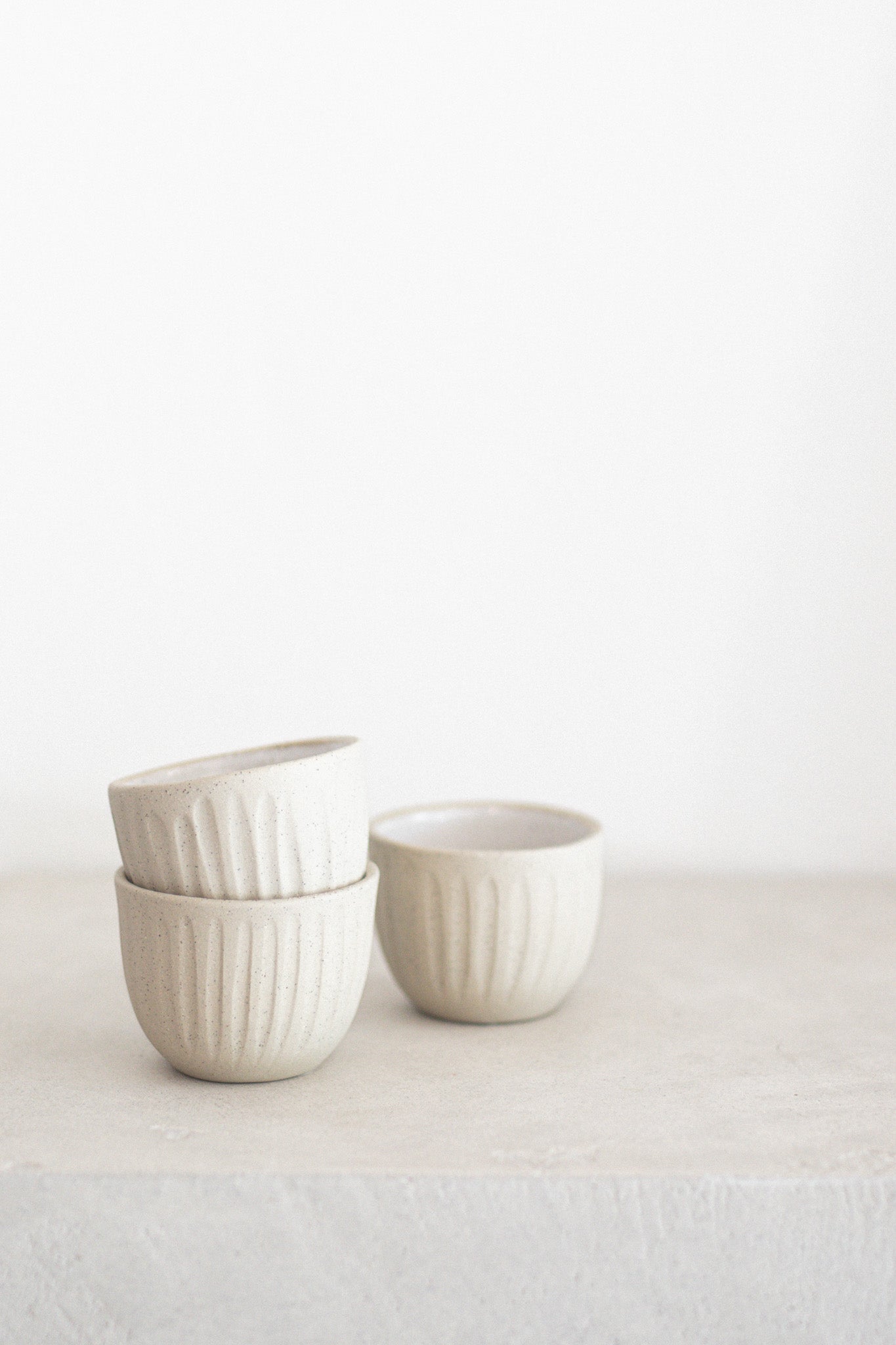 Ceramic Latte Cup in Stone