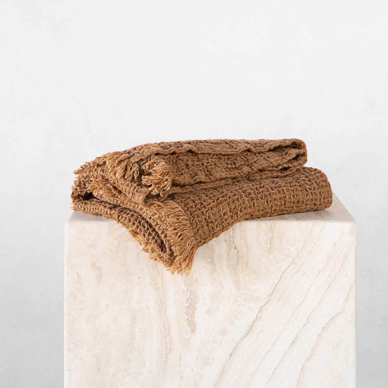 Linen Waffle Hand Towel | 'Russo'