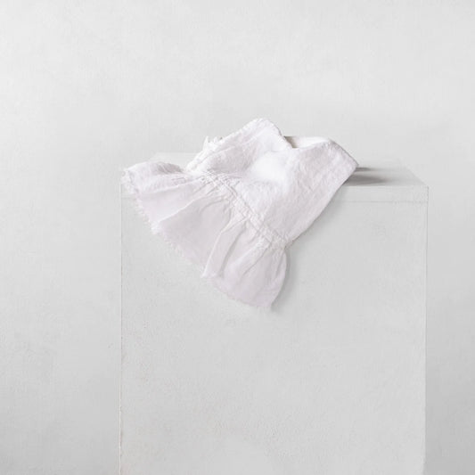 Linen Ruffle Guest Towel | 'Aryton'