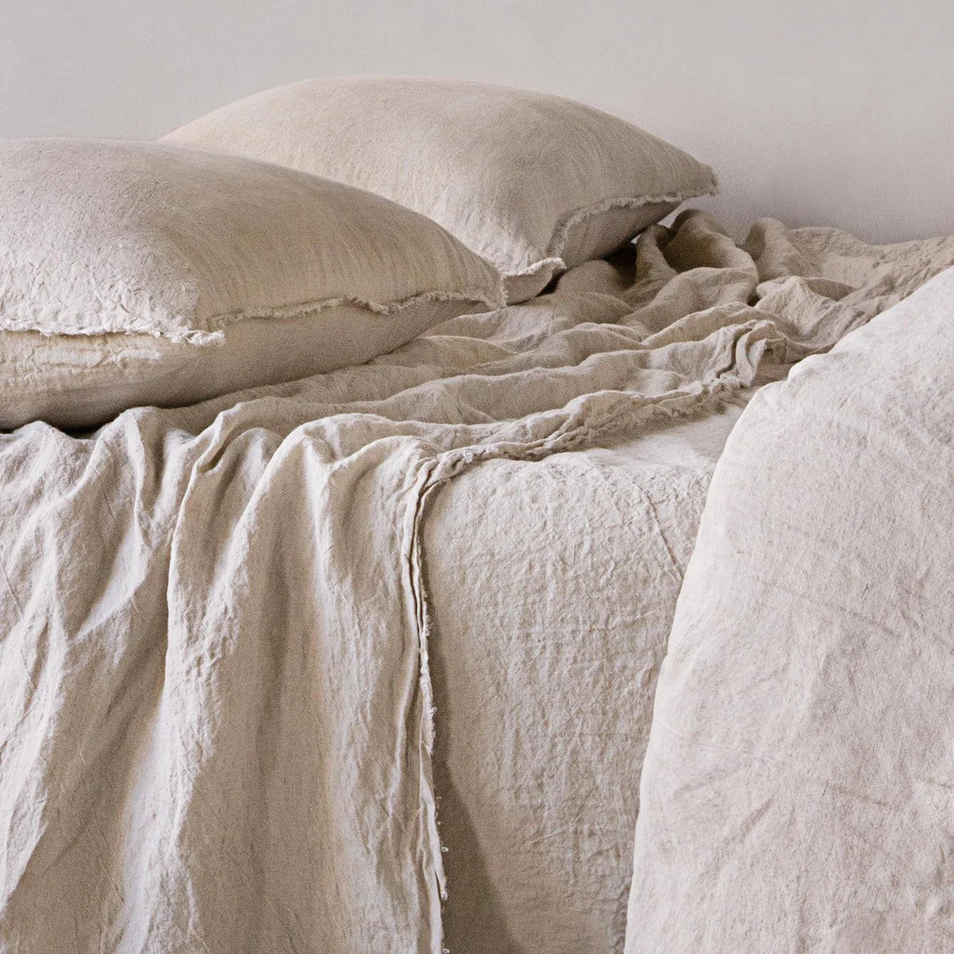 Linen Flat Sheet in Q/K | 'Sable'