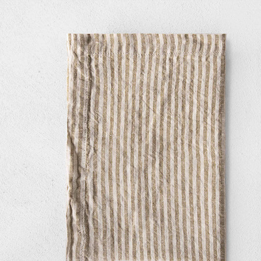 Stripe Linen Napkin | Brun/Sable